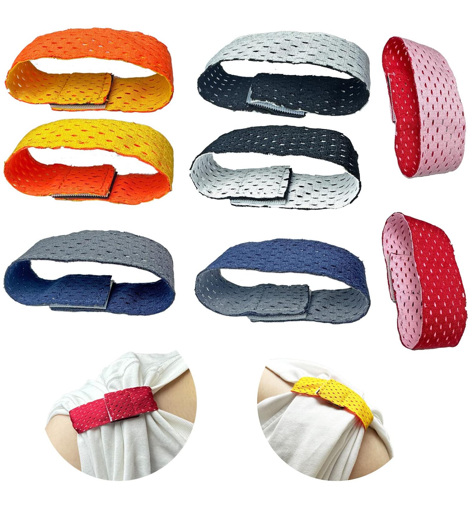 Prriudy 4 Pairs Jersey Sleeve Bands - 8 Colors Soccer & Softball Sleeve Straps with Hook and Loop Fasteners - International Shipping Available - Buy Online on GoSupps.com