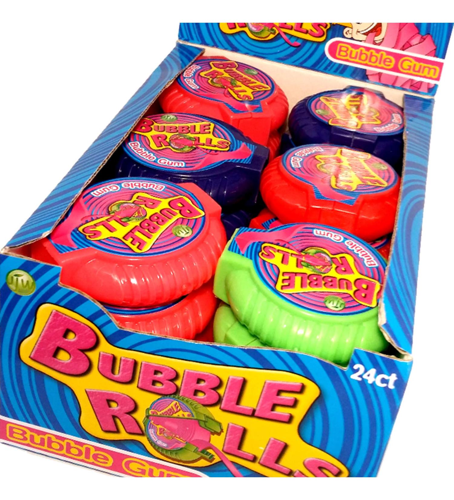 Bubble gum rolls 24 fruit flavour chewing gum candy Birthday Party goody bag