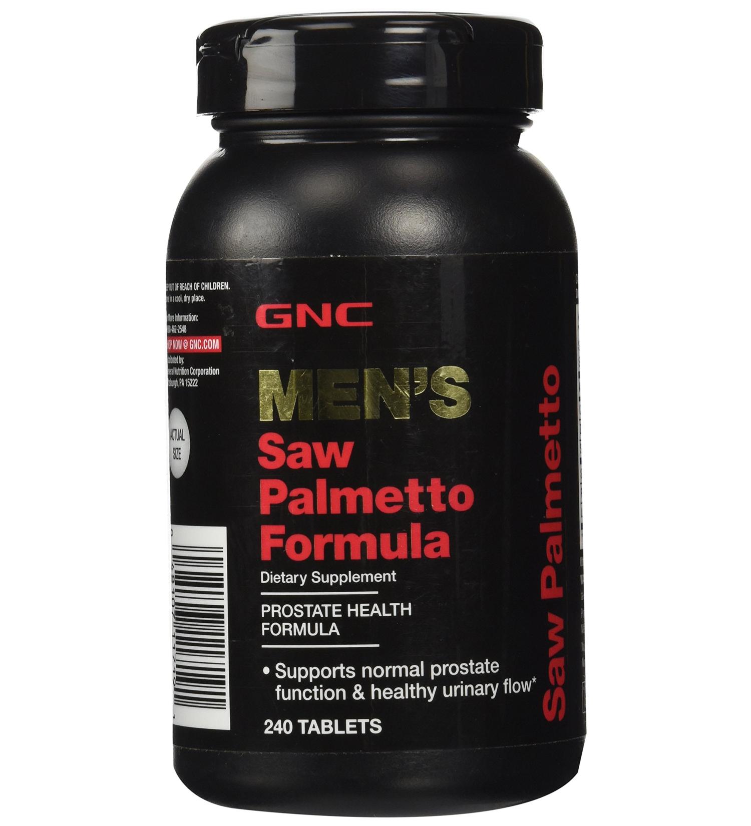 GNC Men's Saw Palmetto Formula 240 Tablets - Supports Normal Prostate Function - 120 Servings - Buy Online on GoSupps.com