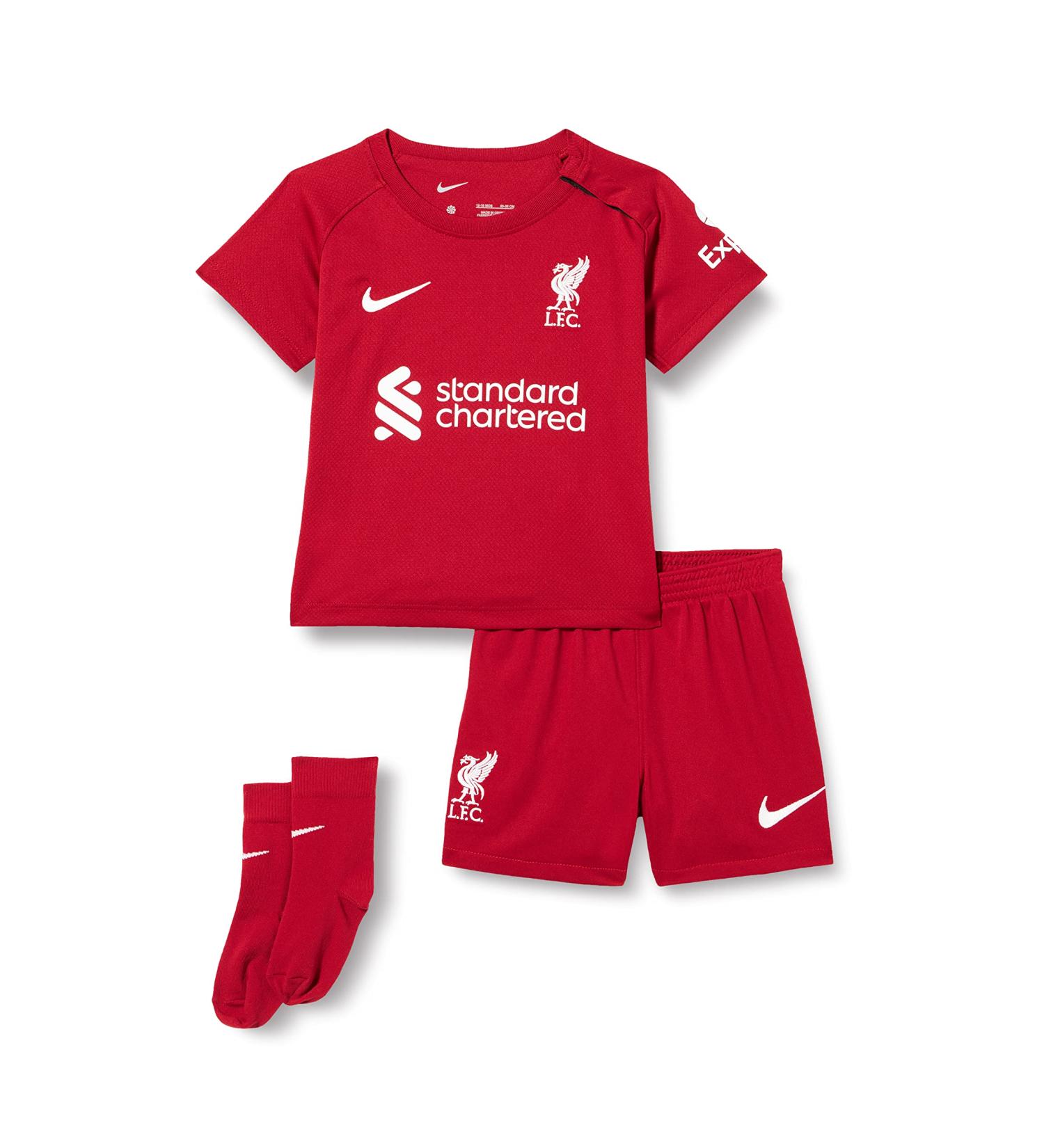 Liverpool FC Unisex Home Shirt 2022/23 - Official Tough Red/White Kit (24-36 90-95 cm) | International Shipping dispon vel - Buy Online on GoSupps.com