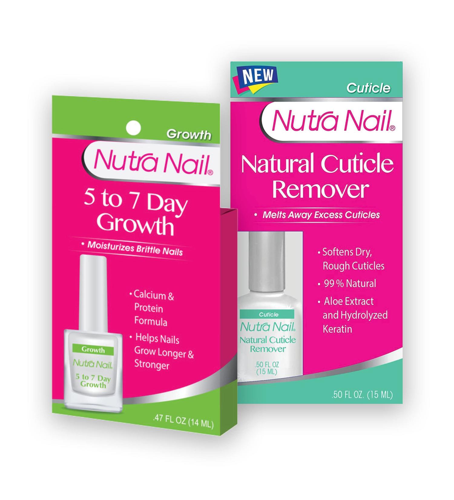 Nutra Nail 5 to 7 Day Growth Treatment & Natural Cuticle Remover - Fast Results Guaranteed - Buy Online on GoSupps.com