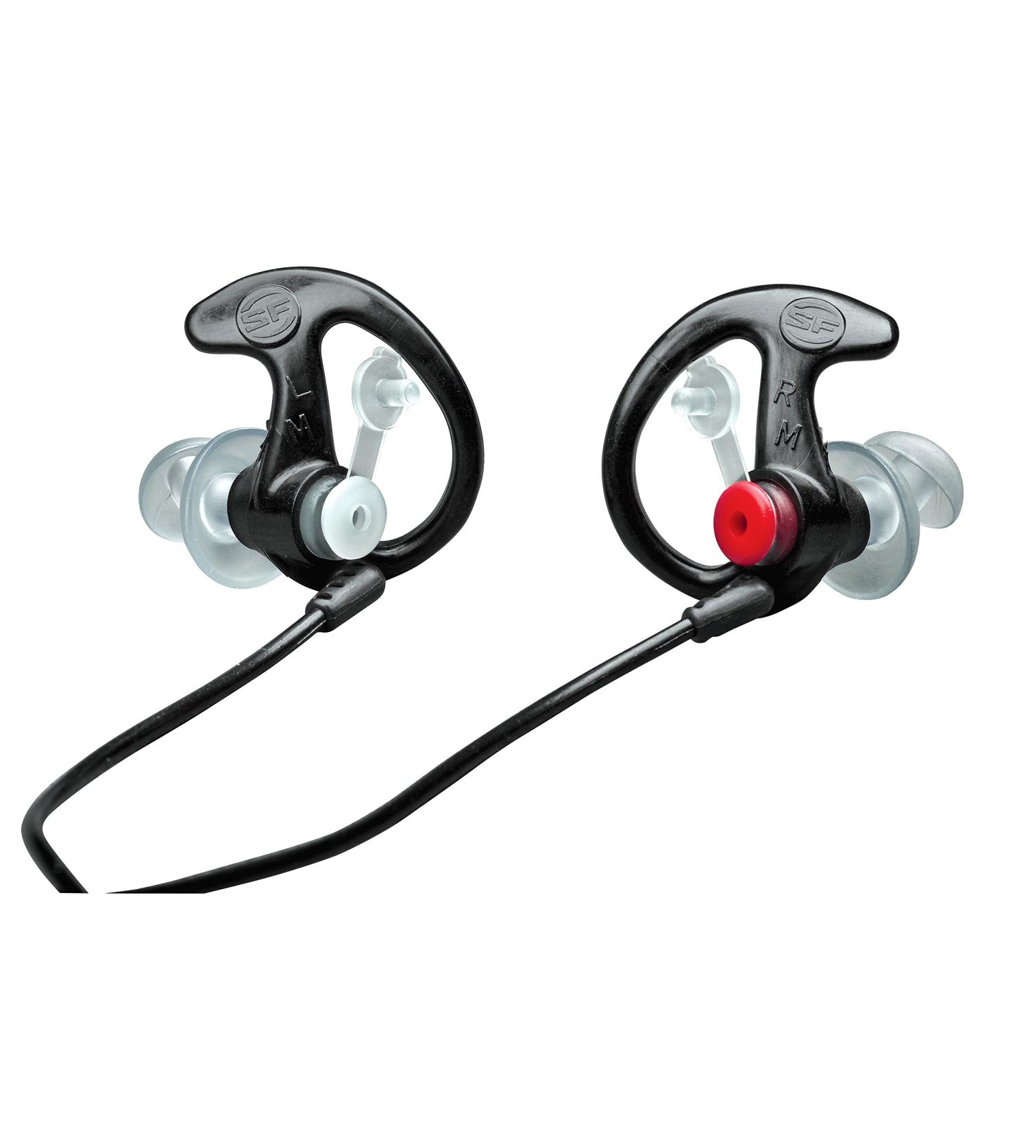 SureFire EP3 Sonic Defenders Filtered Earplugs - Reusable Double Flanged Design, Black, Medium - Buy Online on GoSupps.com