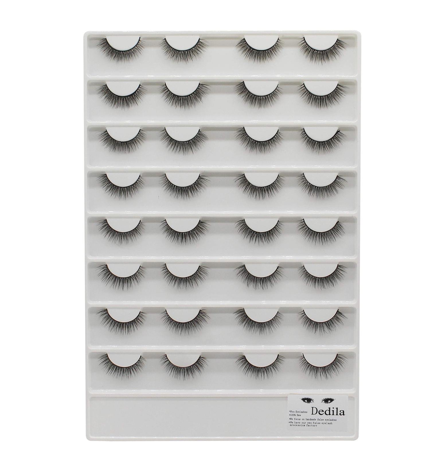Dedila 16Pairs 3D Short and Nature Long Faux Mink False Eyelashes - Reusable Makeup Tools - Buy Online on GoSupps.com