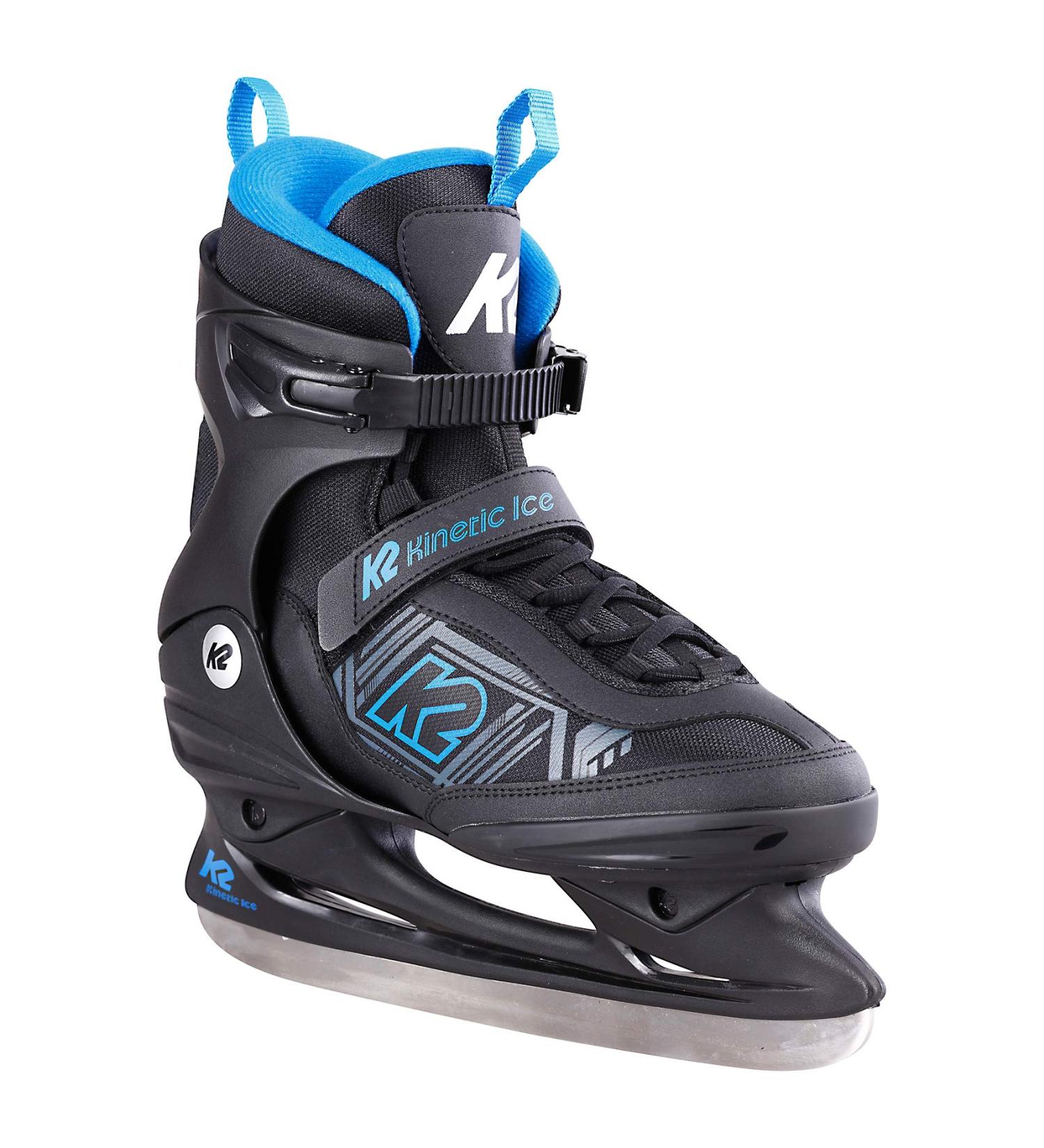 K2 Skates Men's Ice Skates Kinetic Ice M - Black/Blue EU 43.5 (UK 9 / US 10) | Shop Internationally - Buy Online on GoSupps.com