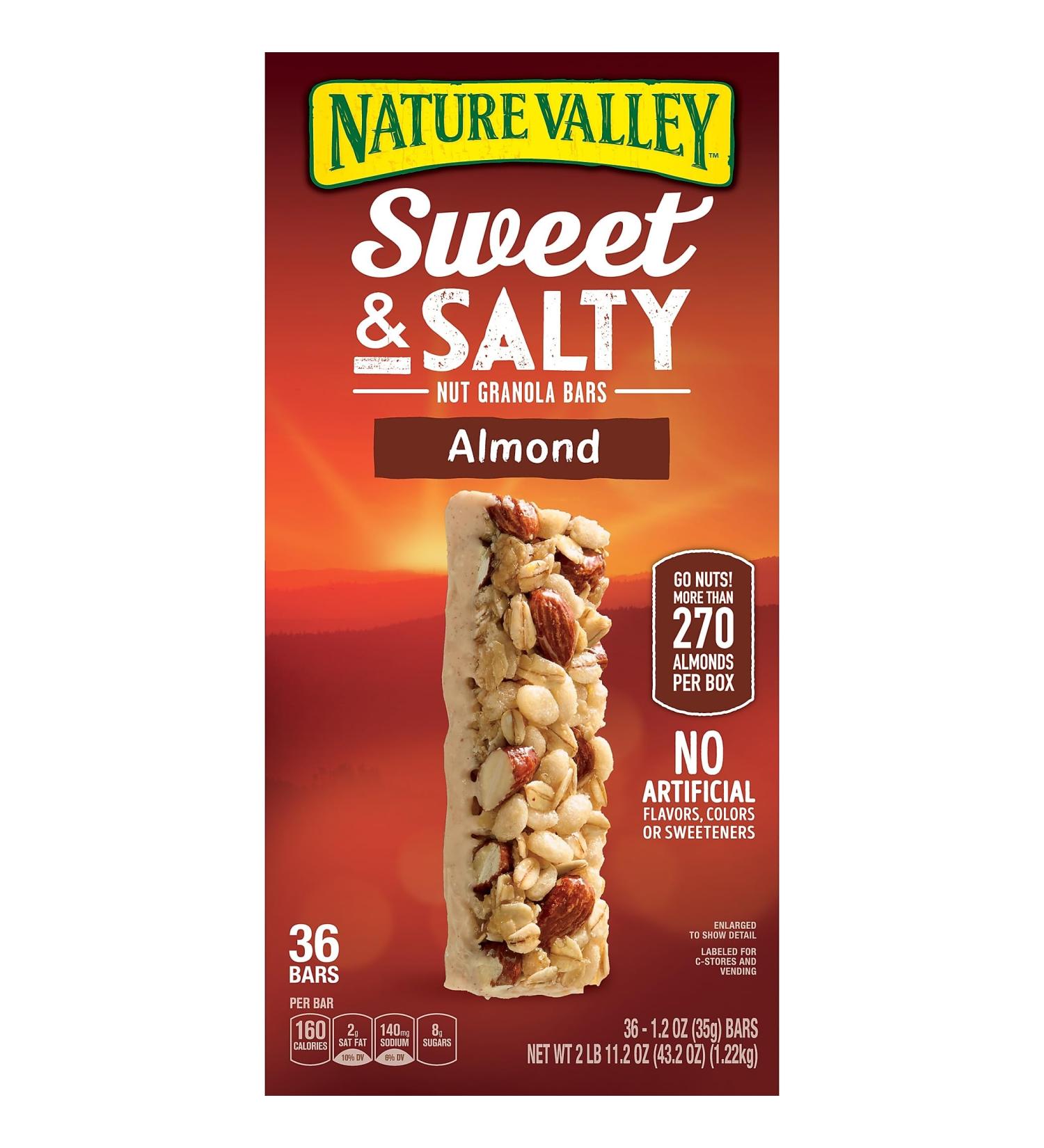 Nature Valley Sweet and Salty Nut Almond Granola Bars 30 Count