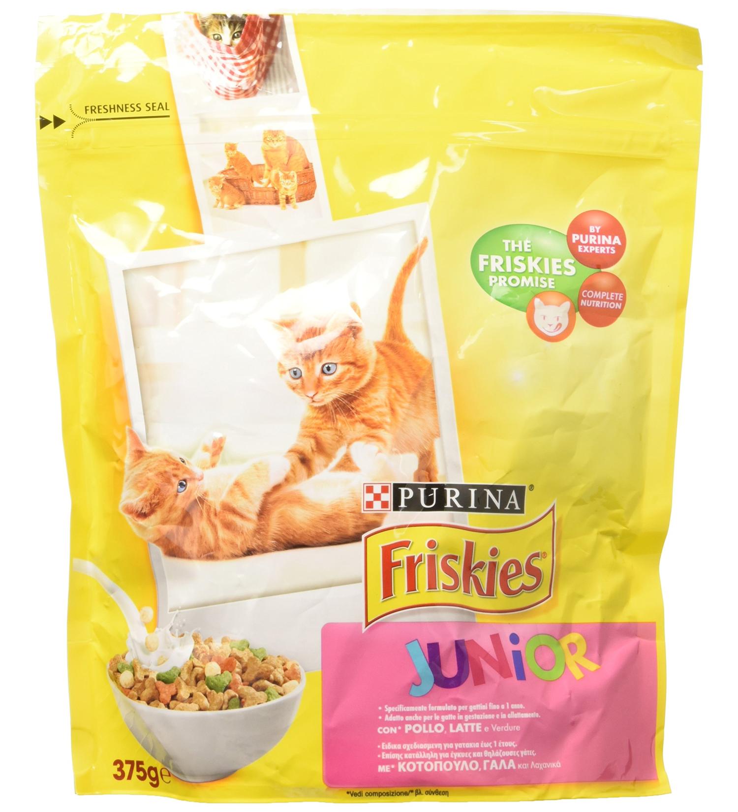 Buy FRISKIES 375g Secco Junior Cat Food - Chicken Milk & Vegetables | International Shipping - Buy Online on GoSupps.com