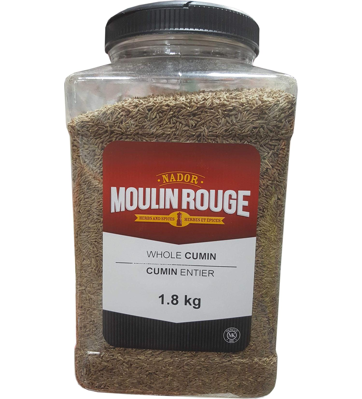Moulin Rouge Whole Cumin Seeds 1.8 Kg 1.8 Kilogram