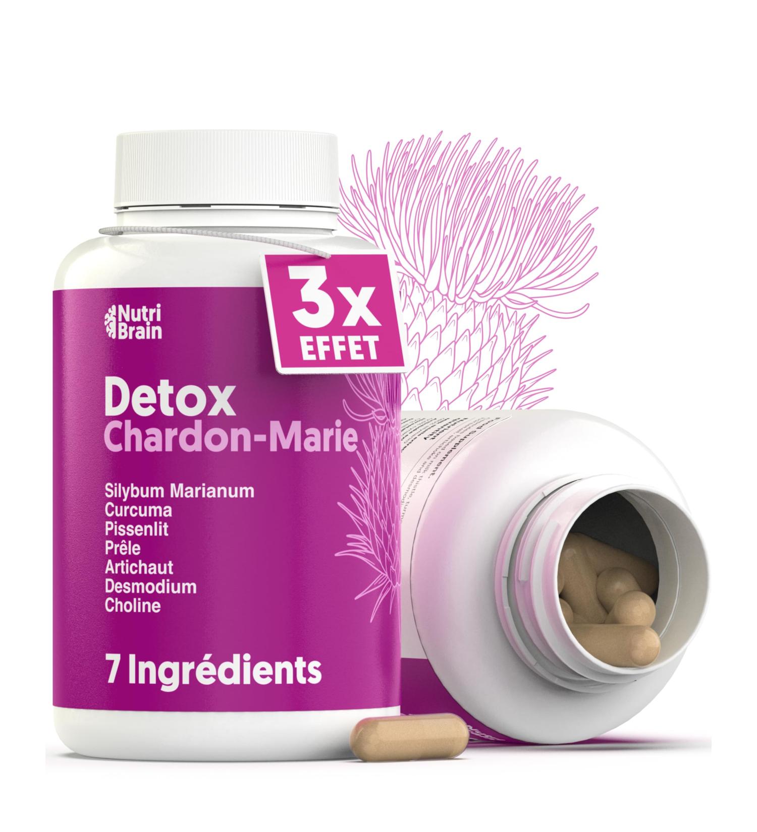 Milk Thistle 3X DETOX ACTION with Turmeric Dandelion Artichoke Horsetail Choline and Desmodium | 155 Capsules | Detoxification and Purifying for Liver Diuretic and Digestive Support - Buy Online on GoSupps.com