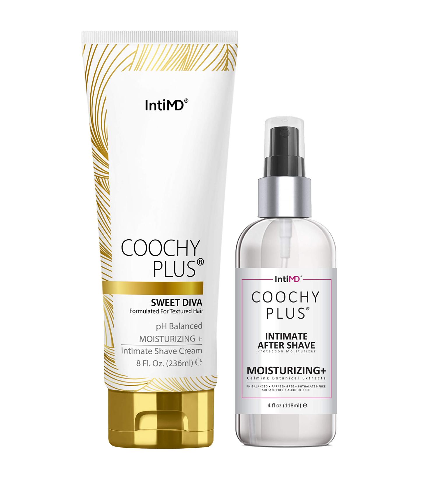 Coochy Plus Intimate Shaving Complete Kit - Sweet Diva Scent | Organic After Shave Moisturizer Mist - Antioxidant Formula for Razor Burn Prevention - Buy Online on GoSupps.com
