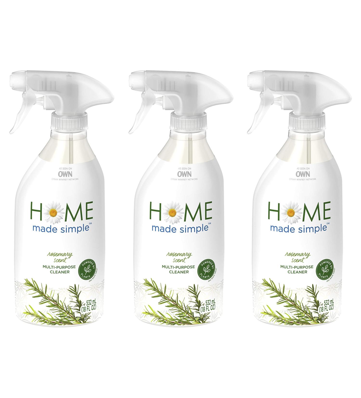 Home Made Simple All Purpose Cleaner - Natural Rosemary Scent Household Surface Cleaning Spray 54oz - Eco-Friendly & Effective - Buy Online on GoSupps.com