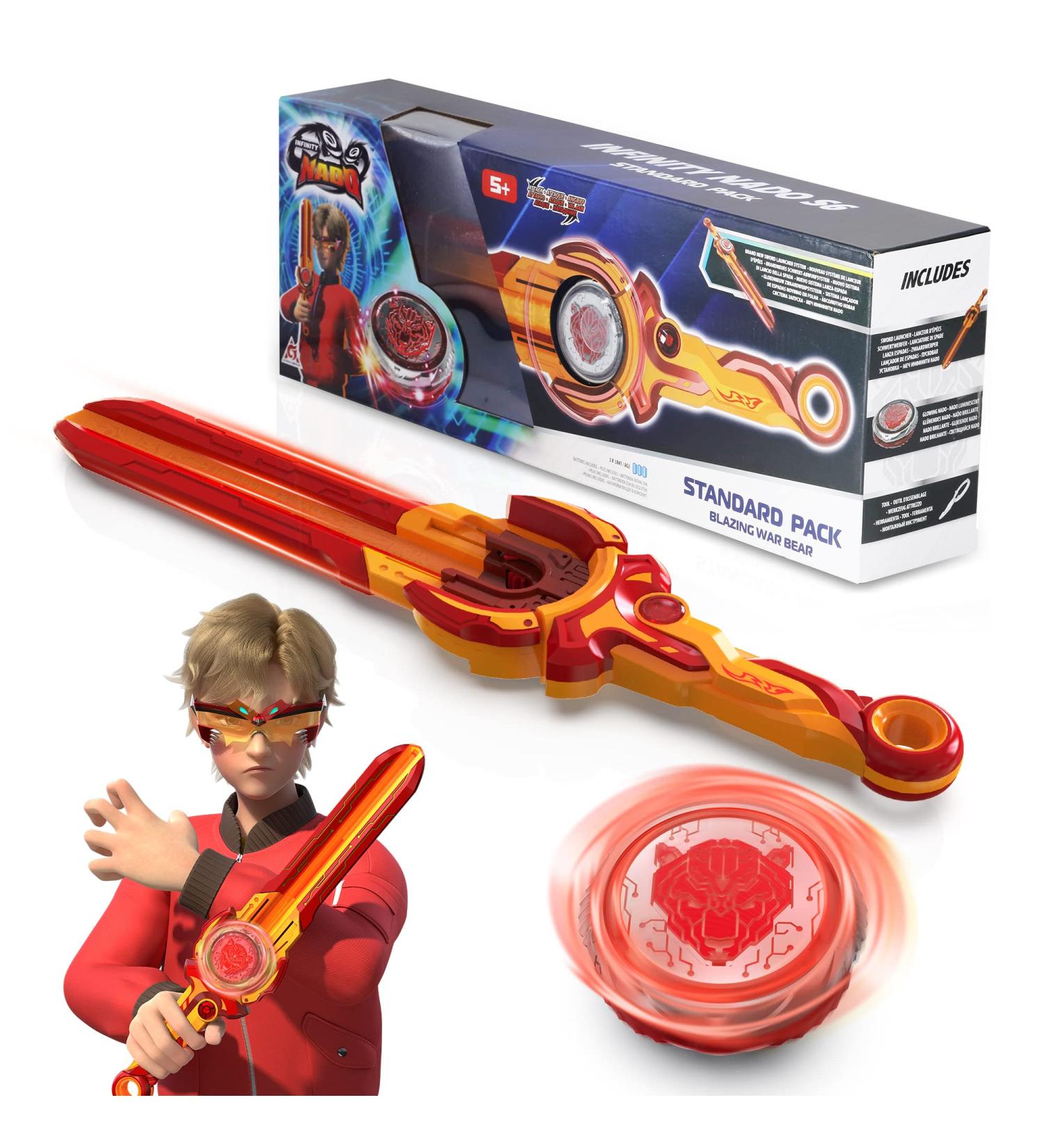 Buy Infinity Nado Roundabout - Metal Spinning Top Toy for Boys 5-12 | Beyblade Battle Launcher - Blazing Was Bear Bear B - Buy Online on GoSupps.com