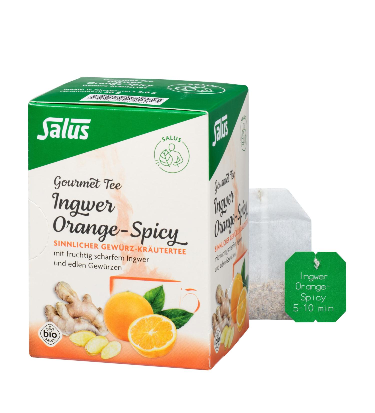  Salus Salus Orange-Spicy Ingewer Organic Herb Tea 30g - Buy Online on GoSupps.com