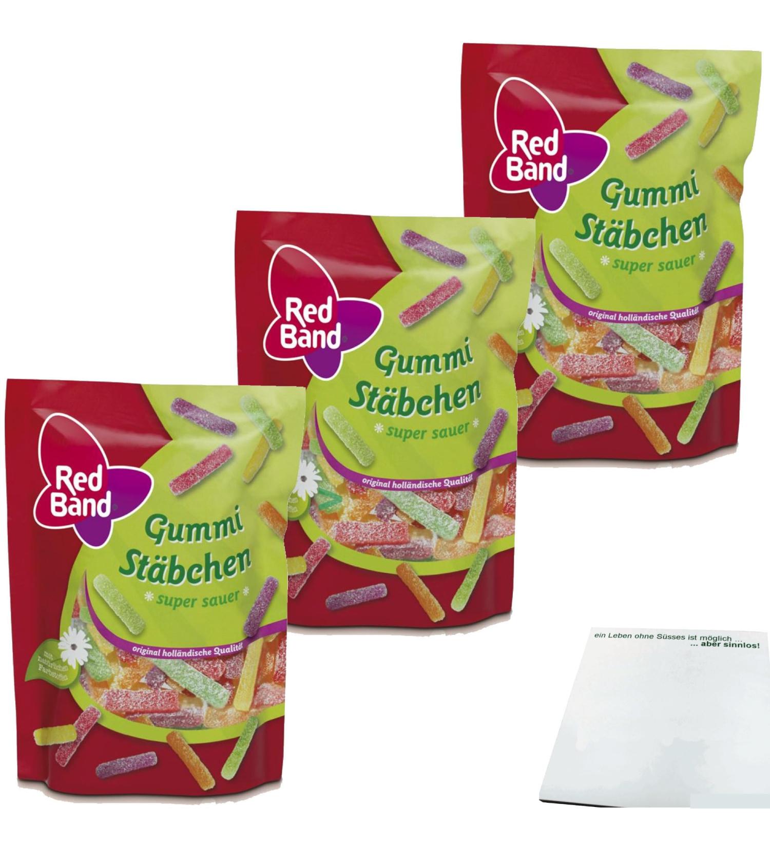 Red Band Sour Sticks (3 x 200g Bags) + Block usy - Buy Online on GoSupps.com