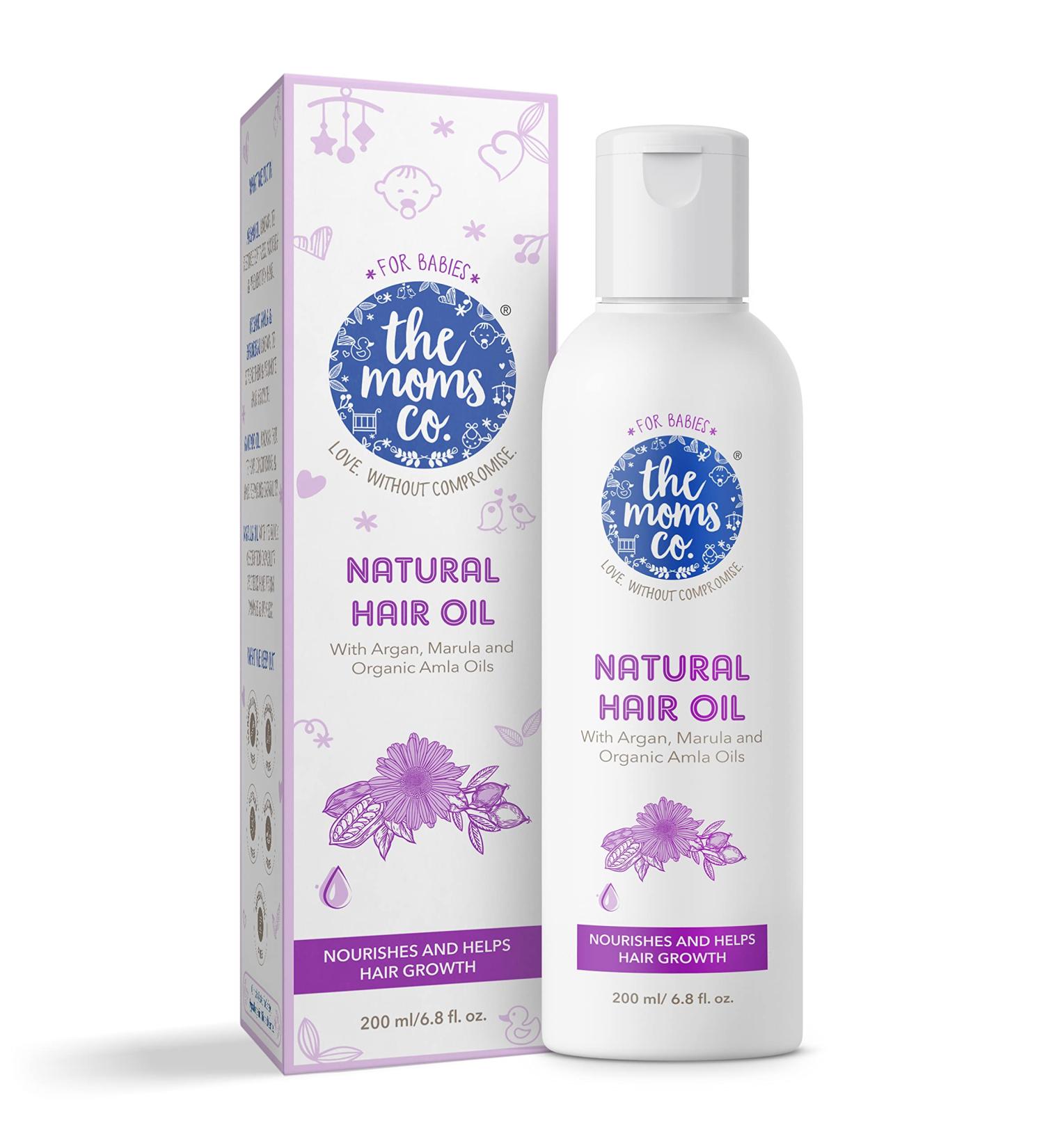 The Moms Co. Natural 10-in-1 Baby Hair Oil with Argan, Marula & Avocado - 200 ml - Buy Online on GoSupps.com