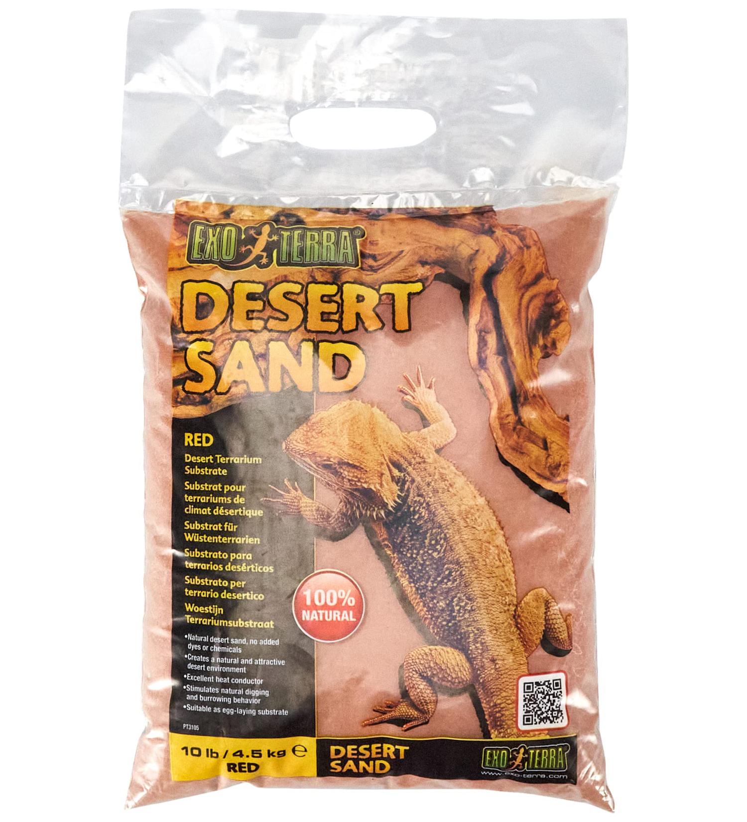 Exo Terra Desert Sand 4.5 Kg Red - Natural Substrate for Reptiles - Buy Online on GoSupps.com