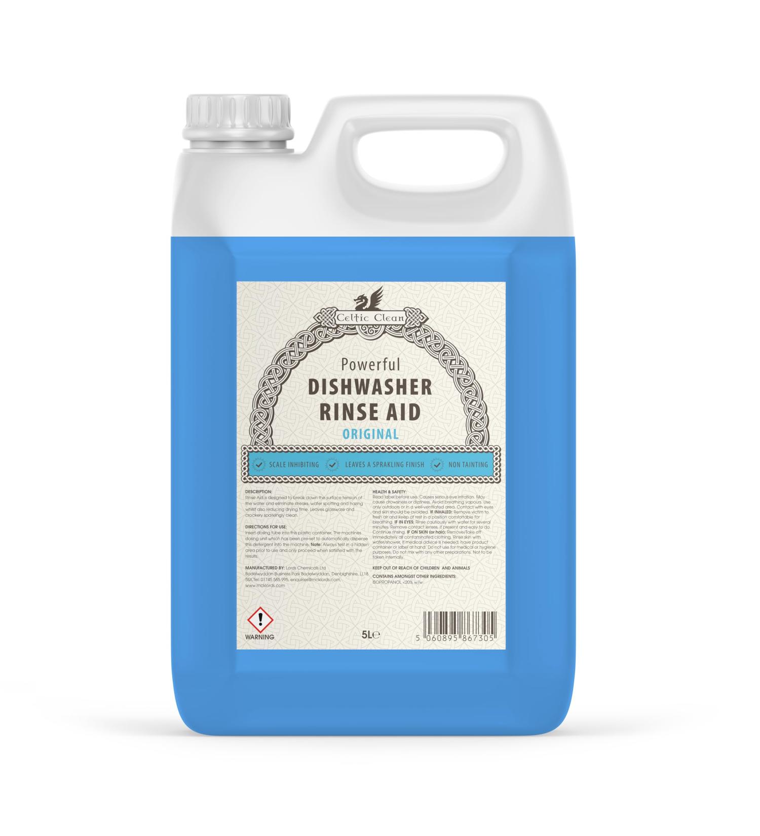 Celtic Clean - Dishwasher Rinse Aid - Original - 5 Litre - Buy Online on GoSupps.com