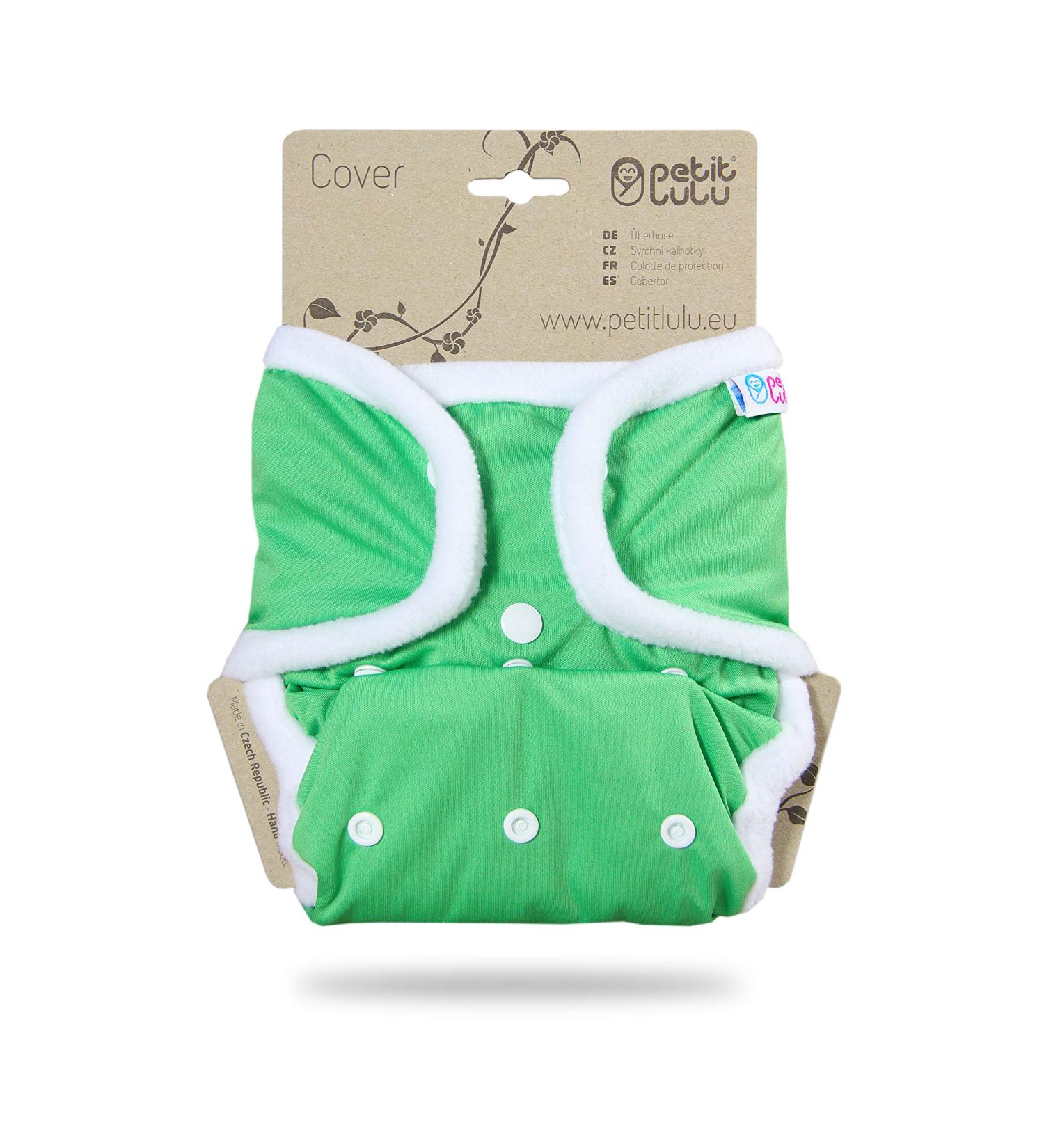 Buy Petit Lulu One Size Cover for Cloth Diapers (5-16 kg) - Green Snap Fasteners - Worldwide Shipping - Buy Online on GoSupps.com