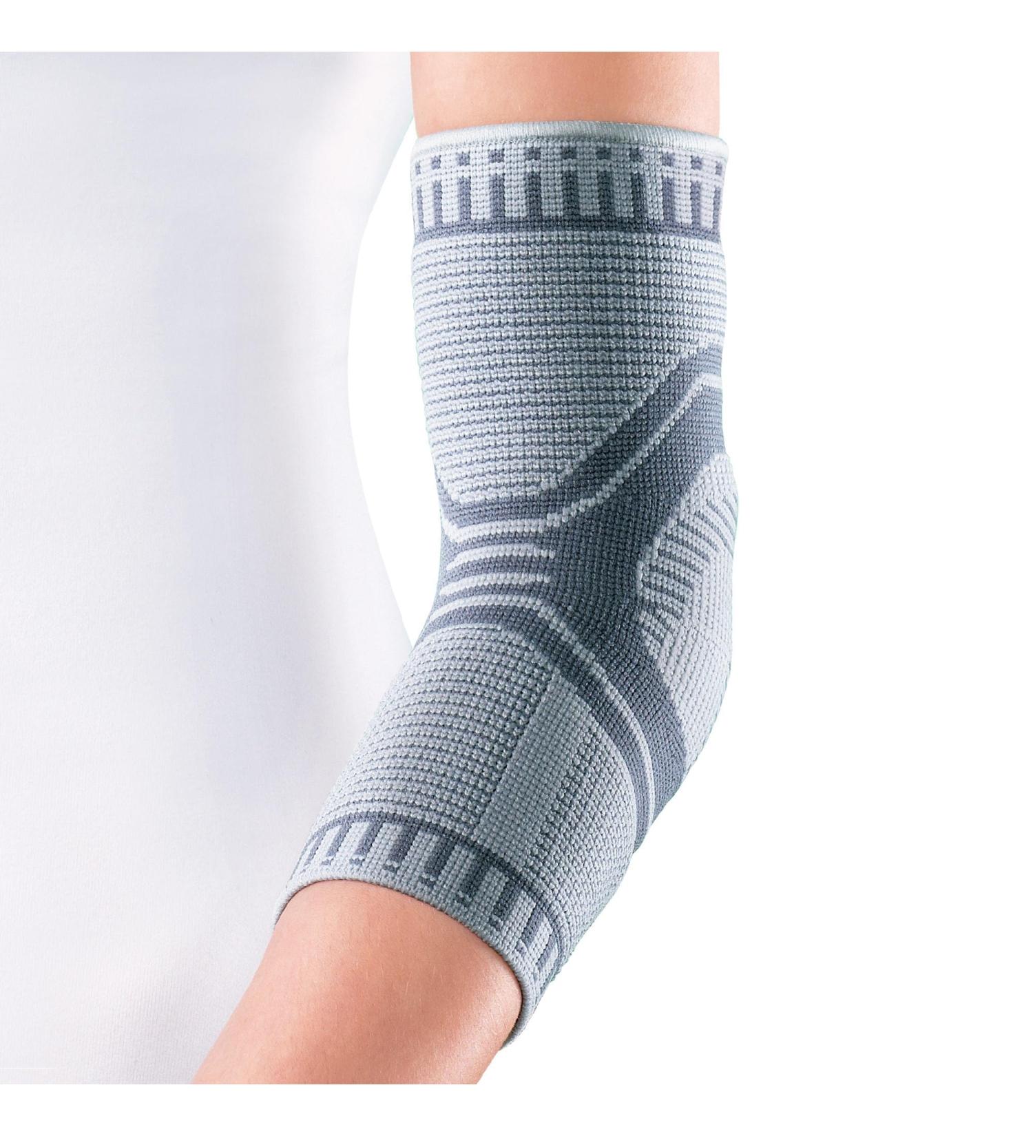 OPPO 2988 ACCUTEX Elbow Brace Compression Sleeve for Tendonitis Tennis Elbow Golfer's Elbow & Arthritis - Unisex Gray Small - Buy Online on GoSupps.com