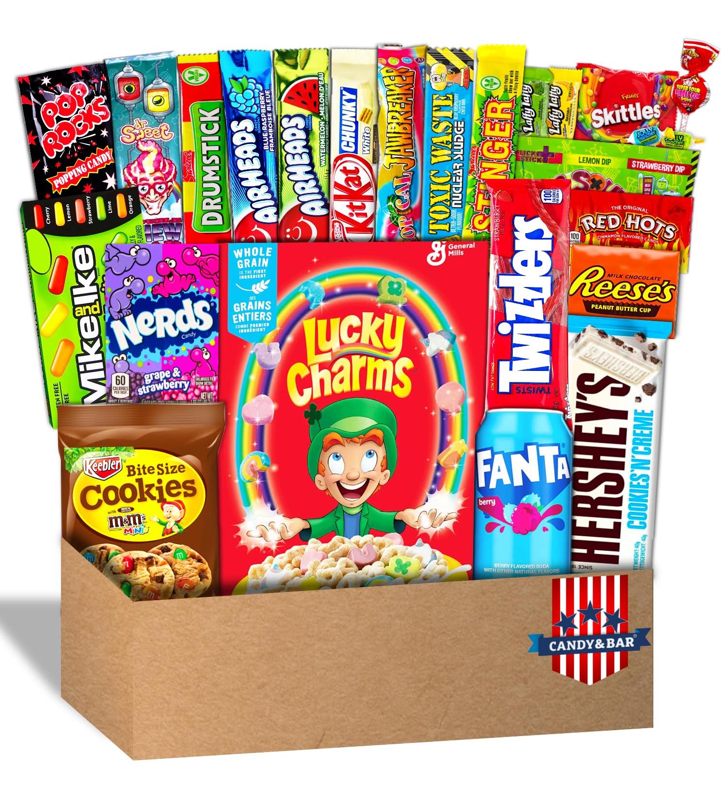 Buy XXL 1.5 kg USA Candy Box | Big American Sweets & Drinks | Lucky Charms | Perfect Birthday Gift & Special Occasion Treats | Candy & Bar  - Buy Online on GoSupps.com