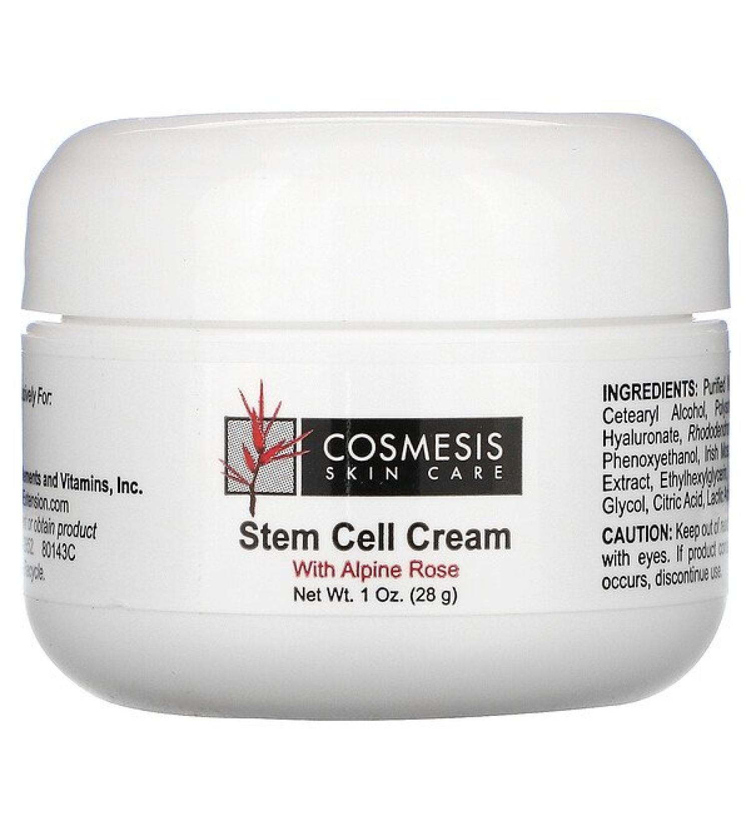 Life Extension Cosmesis Skin Care Stem Cell Cream 1 oz (28 g)