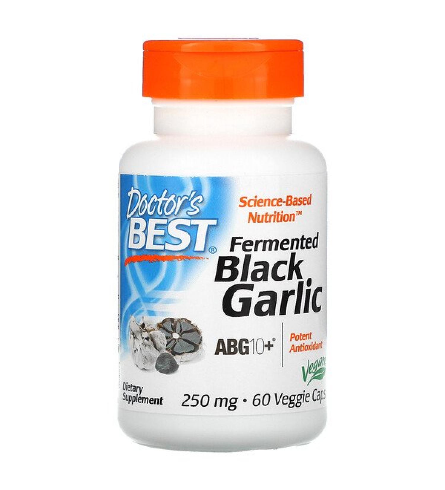 Doctor's Best Fermented Black Garlic ABG10+ 250 mg 60 Veggie Caps