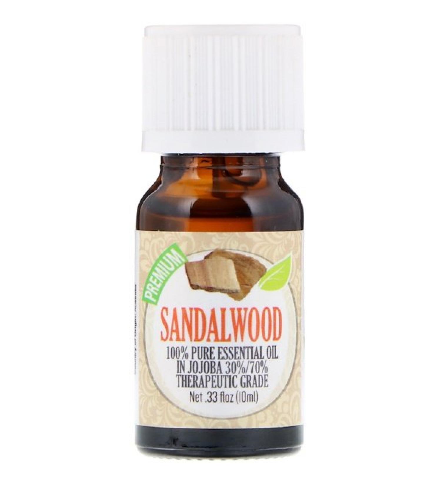 Healing Solutions 100% Pure Essential Oil Sandalwood 0.33 fl oz (10 ml)