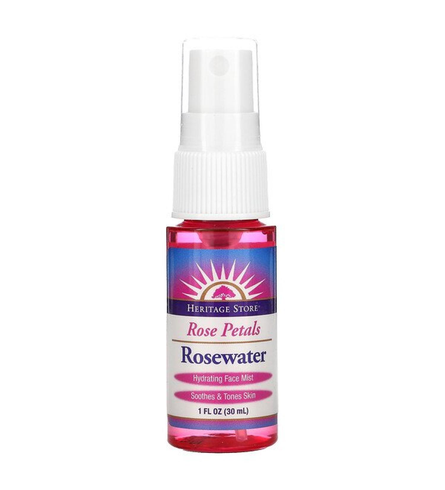 Heritage Store Rose Petals Rosewater 1 oz (30 ml)