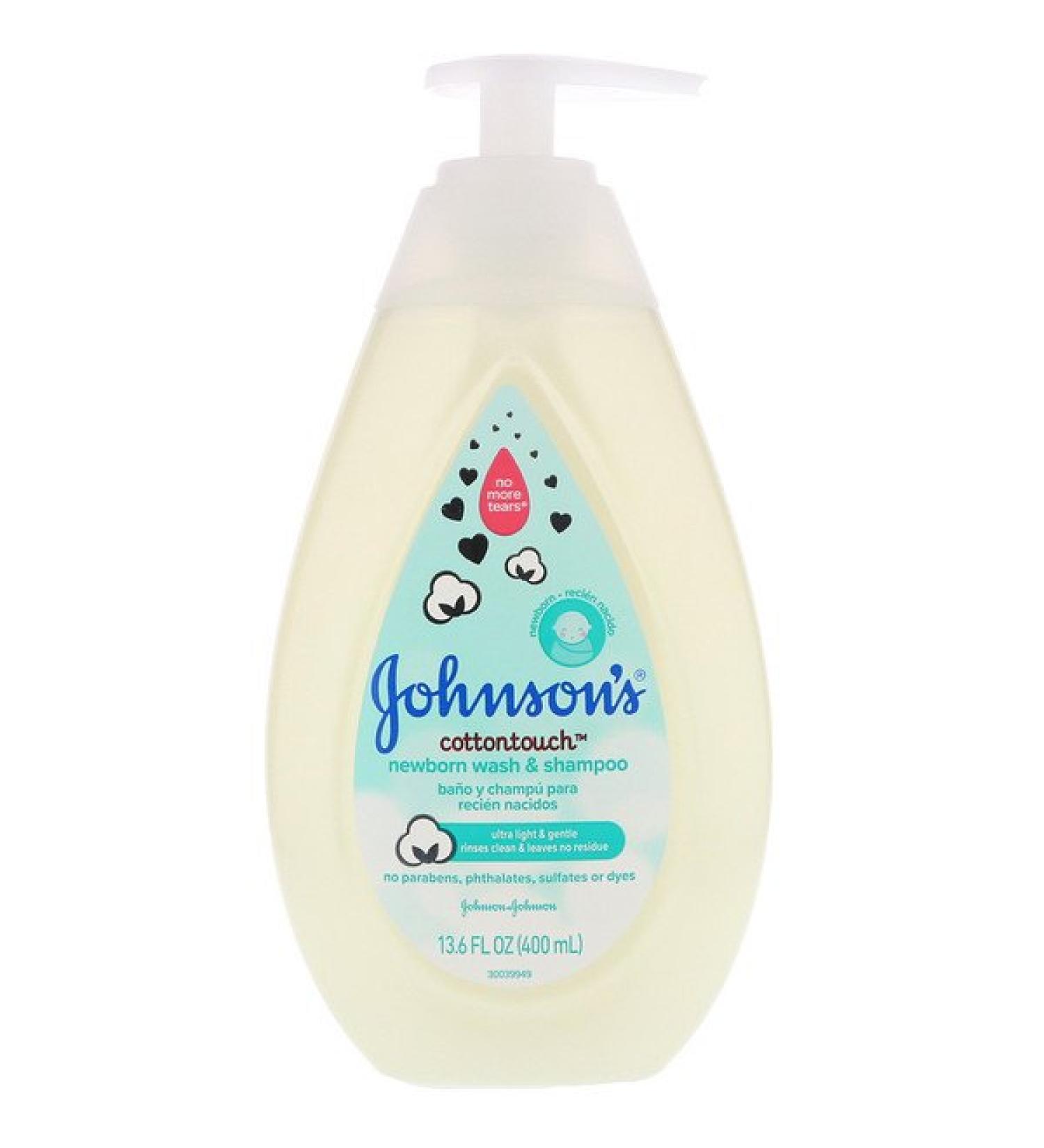 Johnson's Baby Cottontouch Newborn Wash & Shampoo 13.6 fl oz (400 ml)