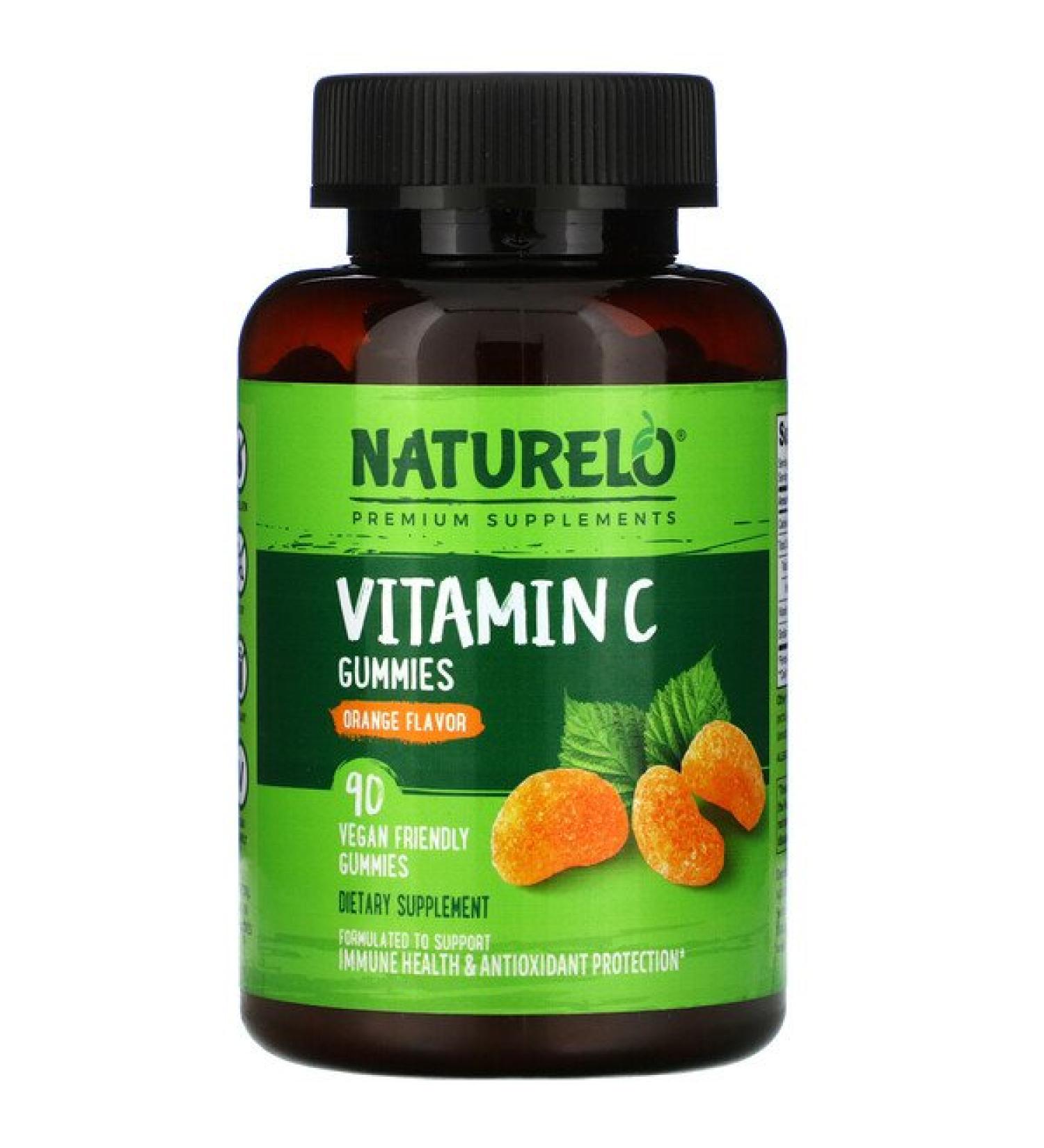 NATURELO Vitamin C Gummies Orange 90 Vegan Gummies