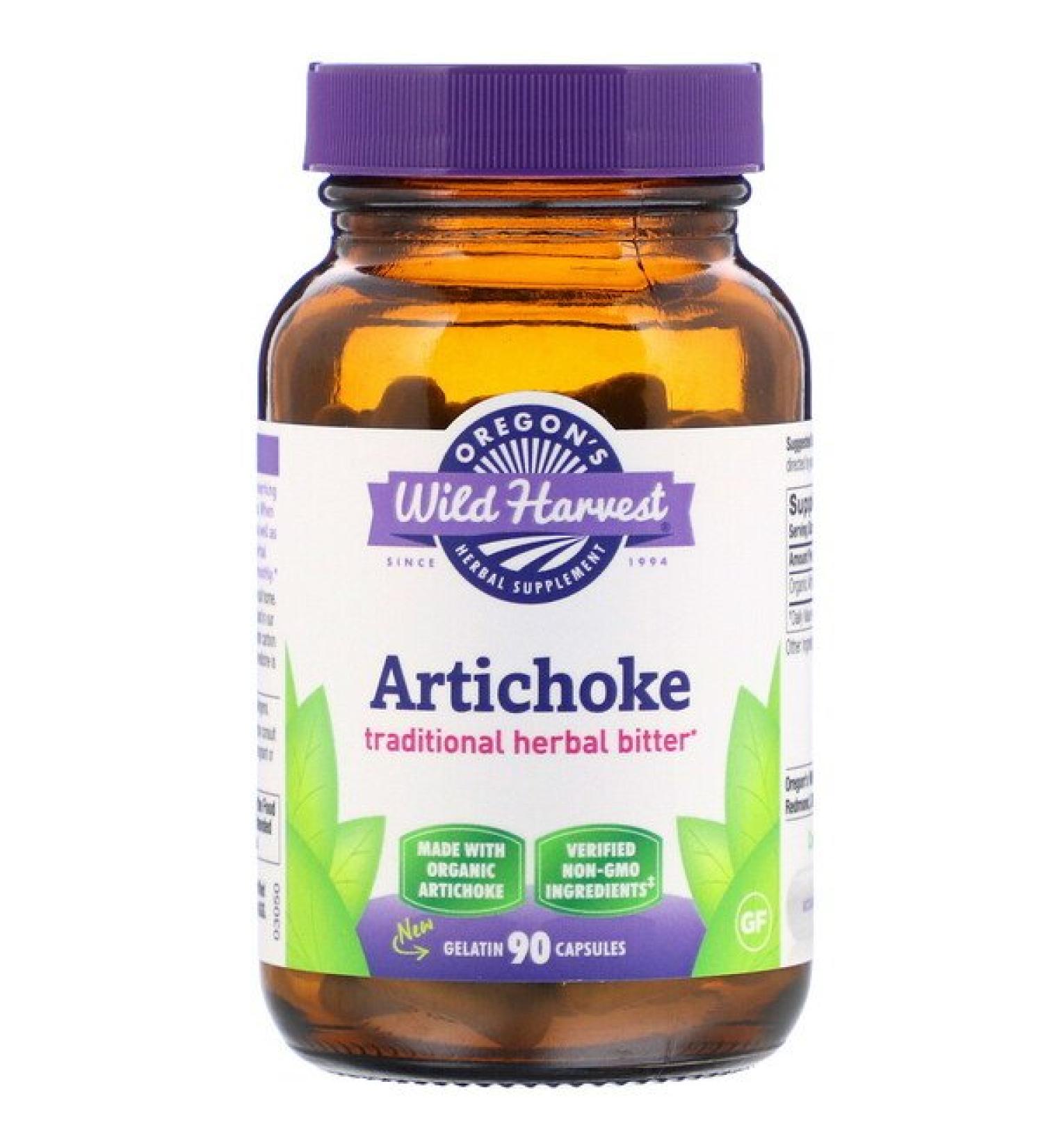 Oregon's Wild Harvest Artichoke 90 Gelatin Capsules