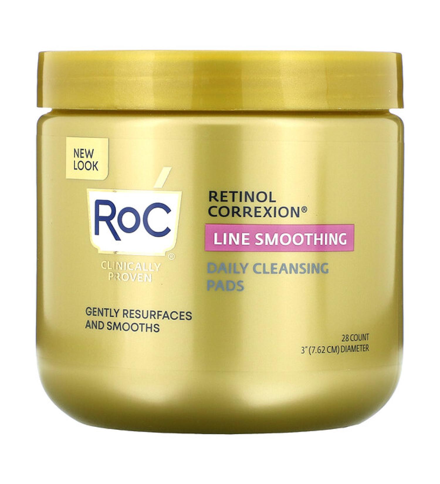 RoC Retinol Correxion Line Smoothing Daily Cleansing Pads 28 Count