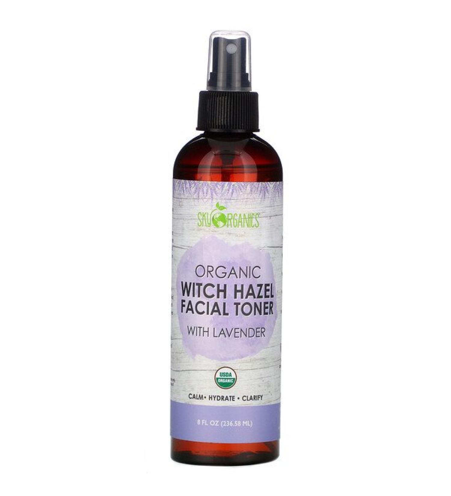 Sky Organics Organic Witch Hazel Facial Toner with Lavender 8 fl oz (236.58 ml)