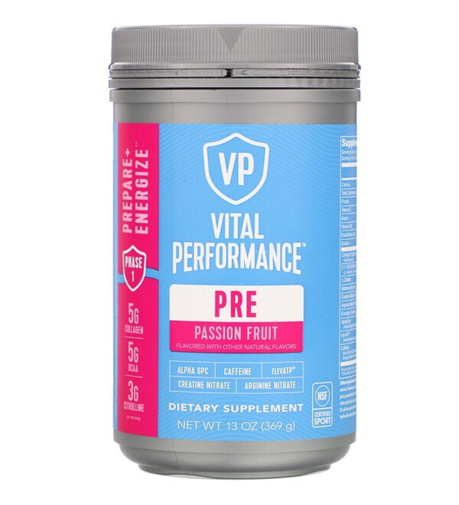 Vital Proteins Vital Performance Pre Passion Fruit 13 oz (369 g)