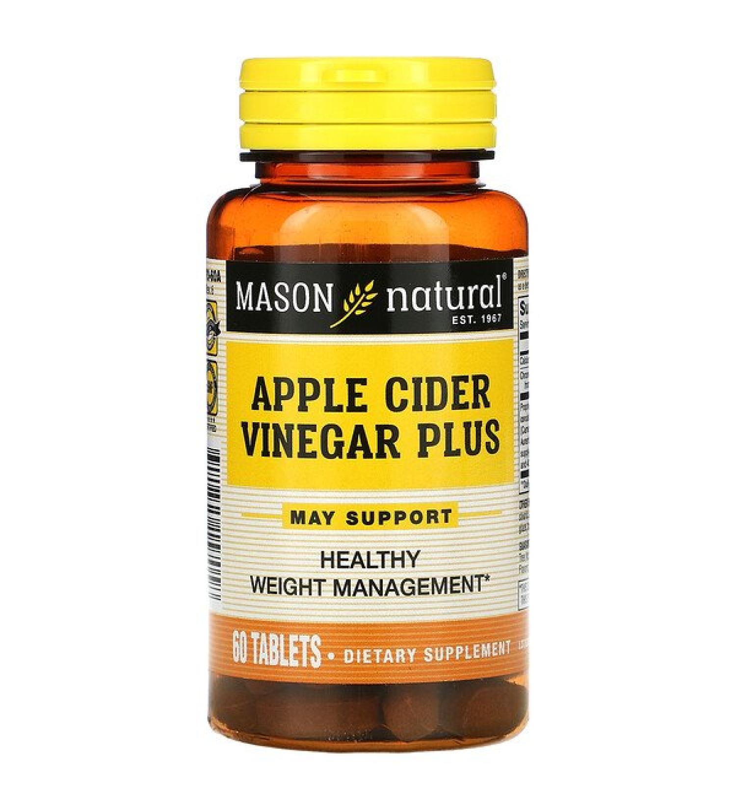 Mason Natural Apple Cider Vinegar Plus 60 Tablets