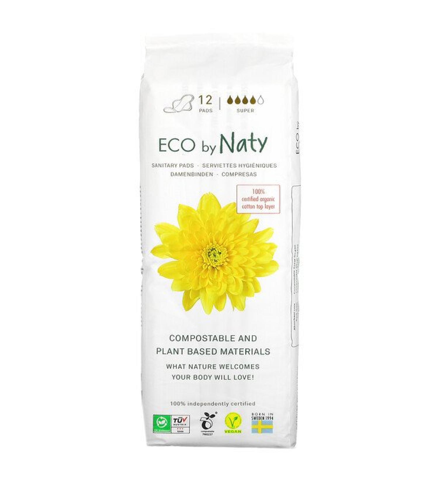 Naty Sanitary Pads Super 12 Pads