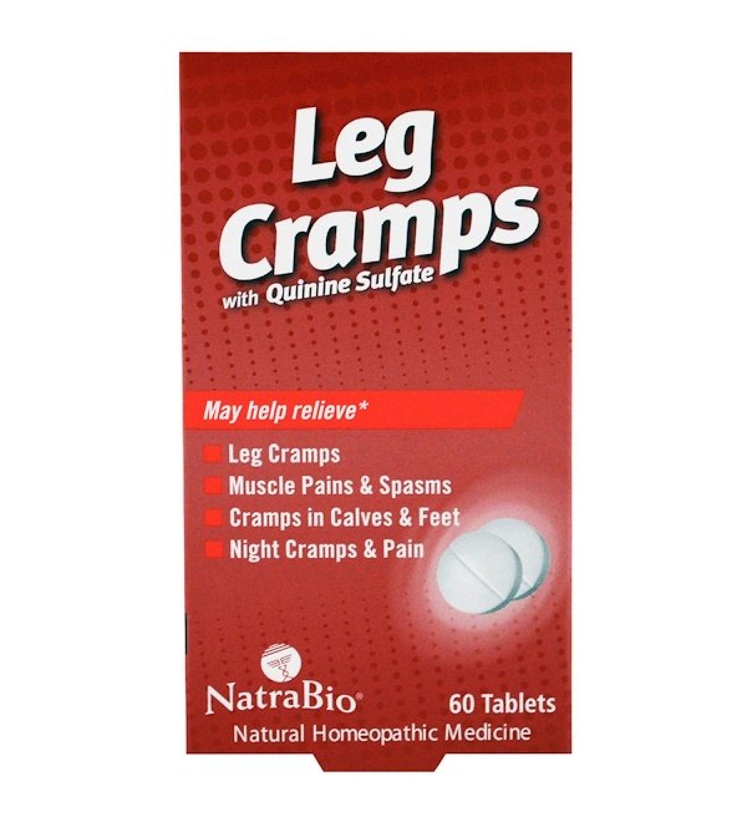 NatraBio Leg Cramps with Quinine Sulfate 60 Tablets