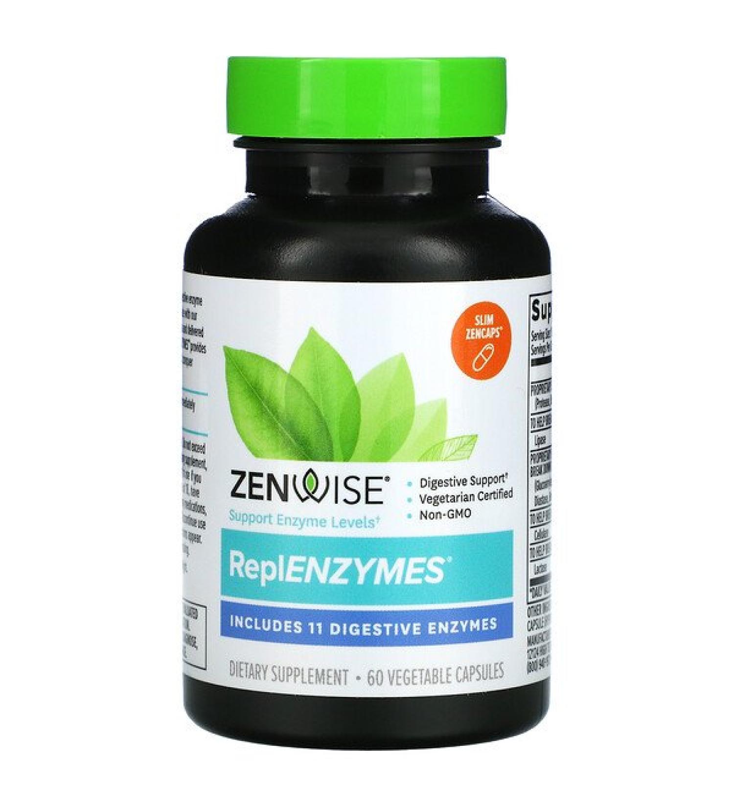 Zenwise Health ReplENZYMES 60 Vegetarian Capsules