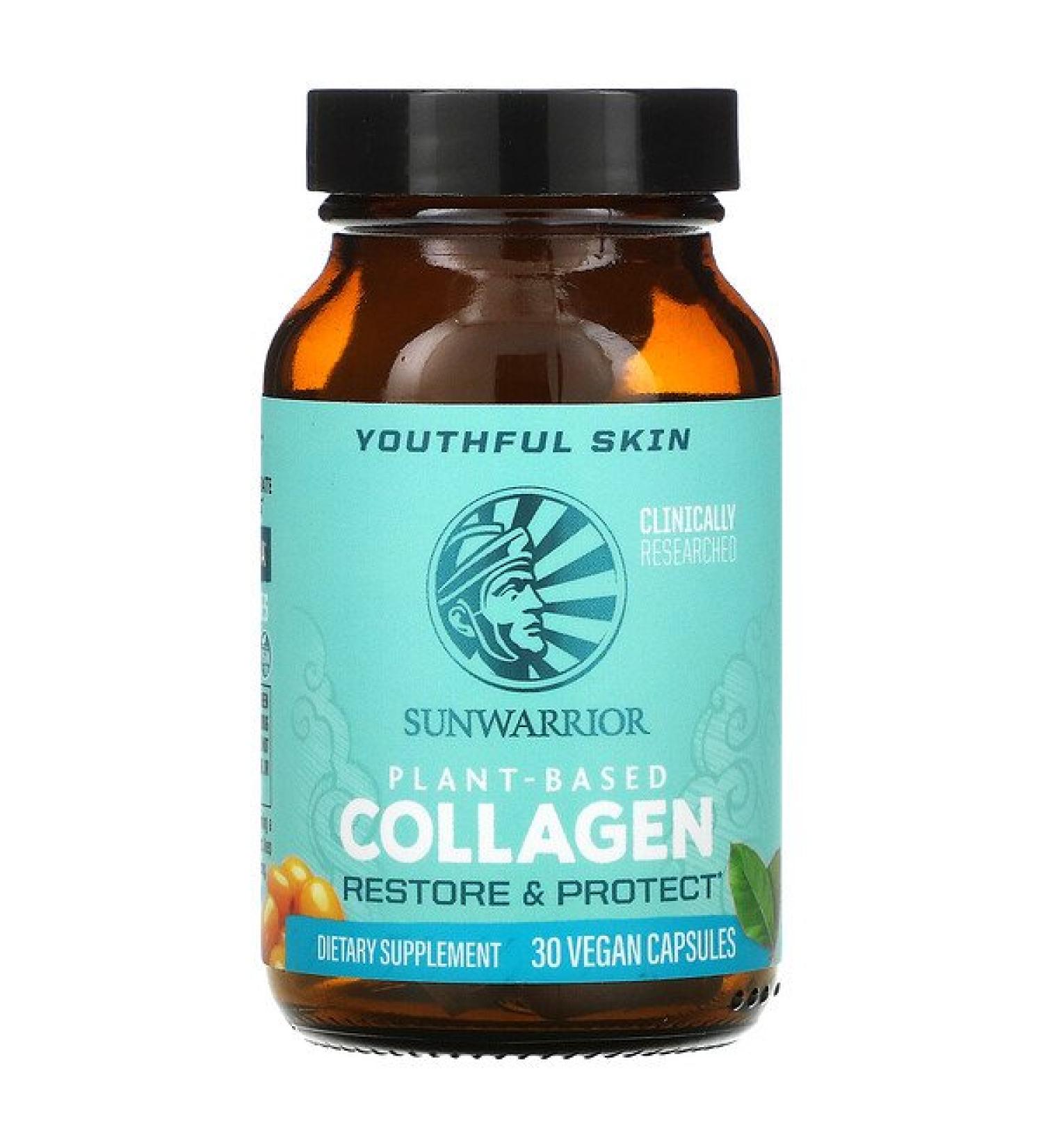 Sunwarrior Plant-Based Collagen Restore & Protect 30 Vegan Capsules
