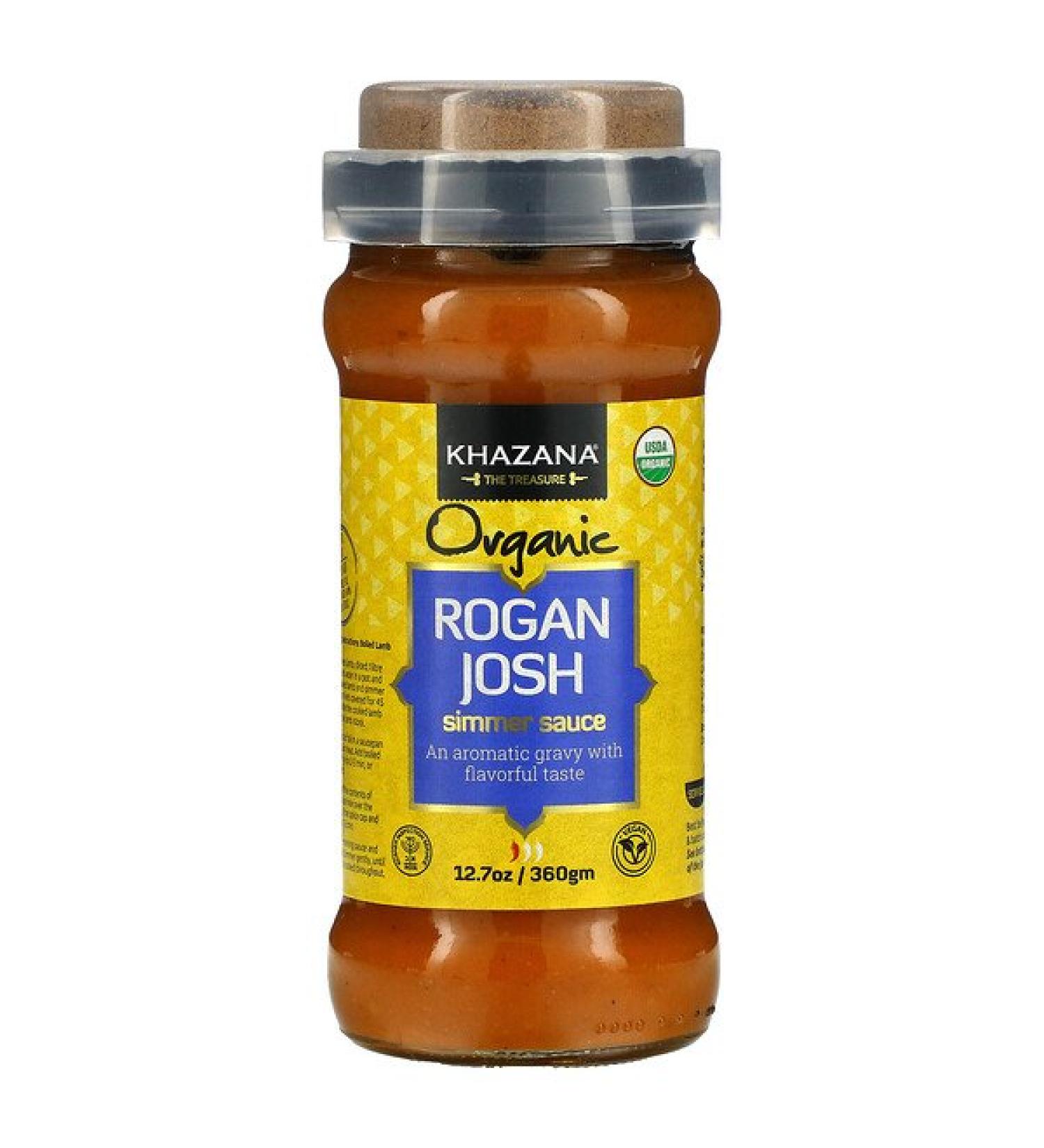 Khazana Organic Rogan Josh Simmer Sauce 12.7 oz (360 g)