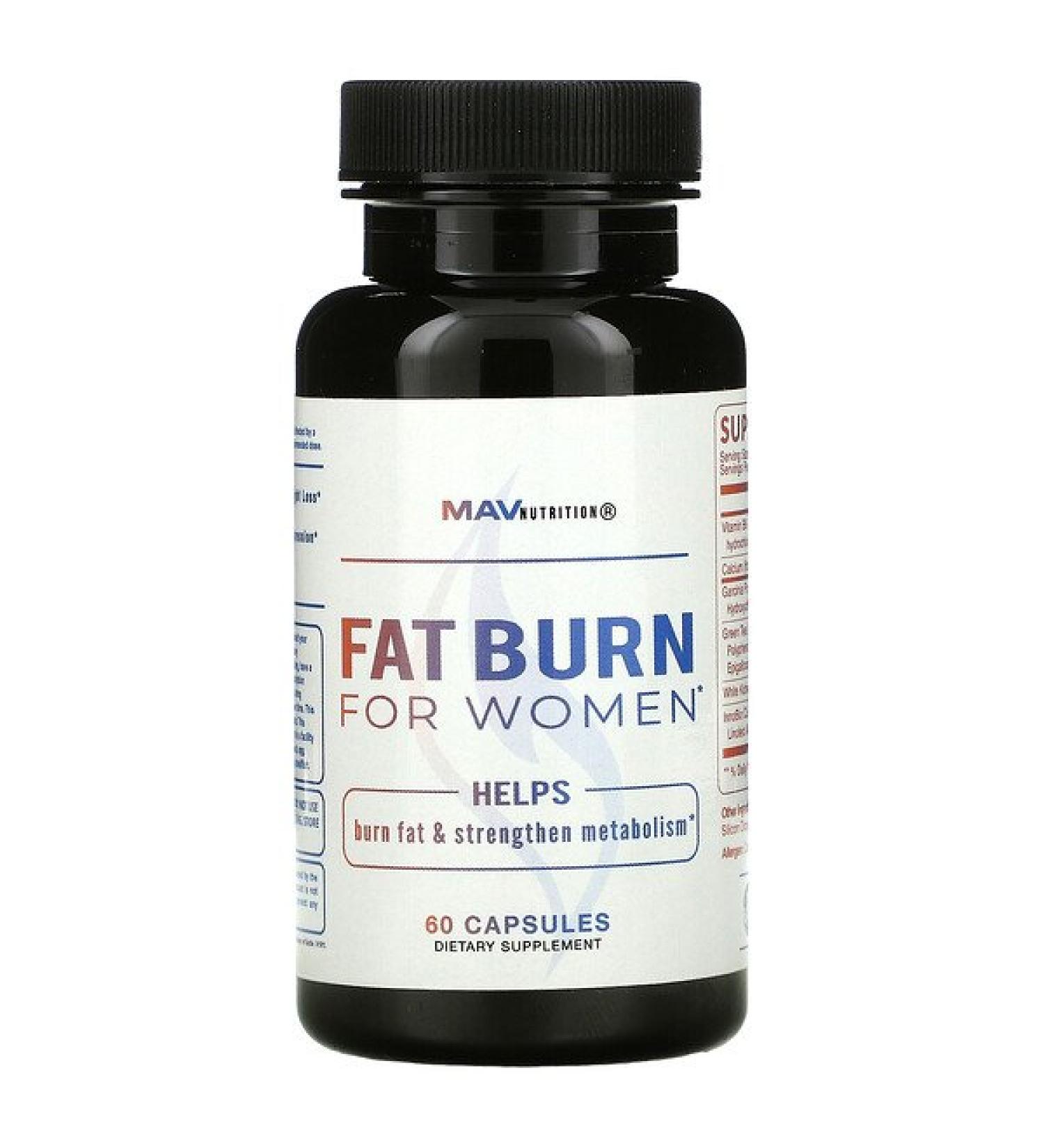MAV Nutrition Fat Burn For Women  60 Capsules