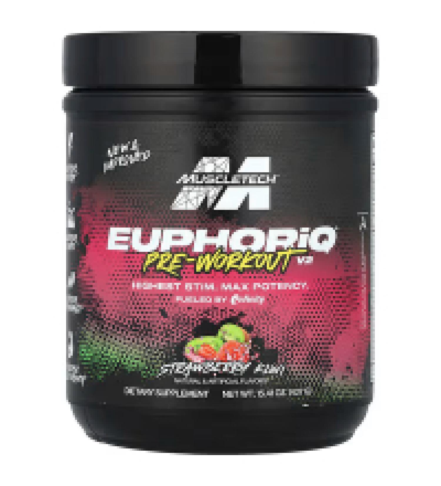 MuscleTech EuphoriQ Pre-Workout - Strawberry Kiwi - 15.41 Oz. - Buy Online on GoSupps.com