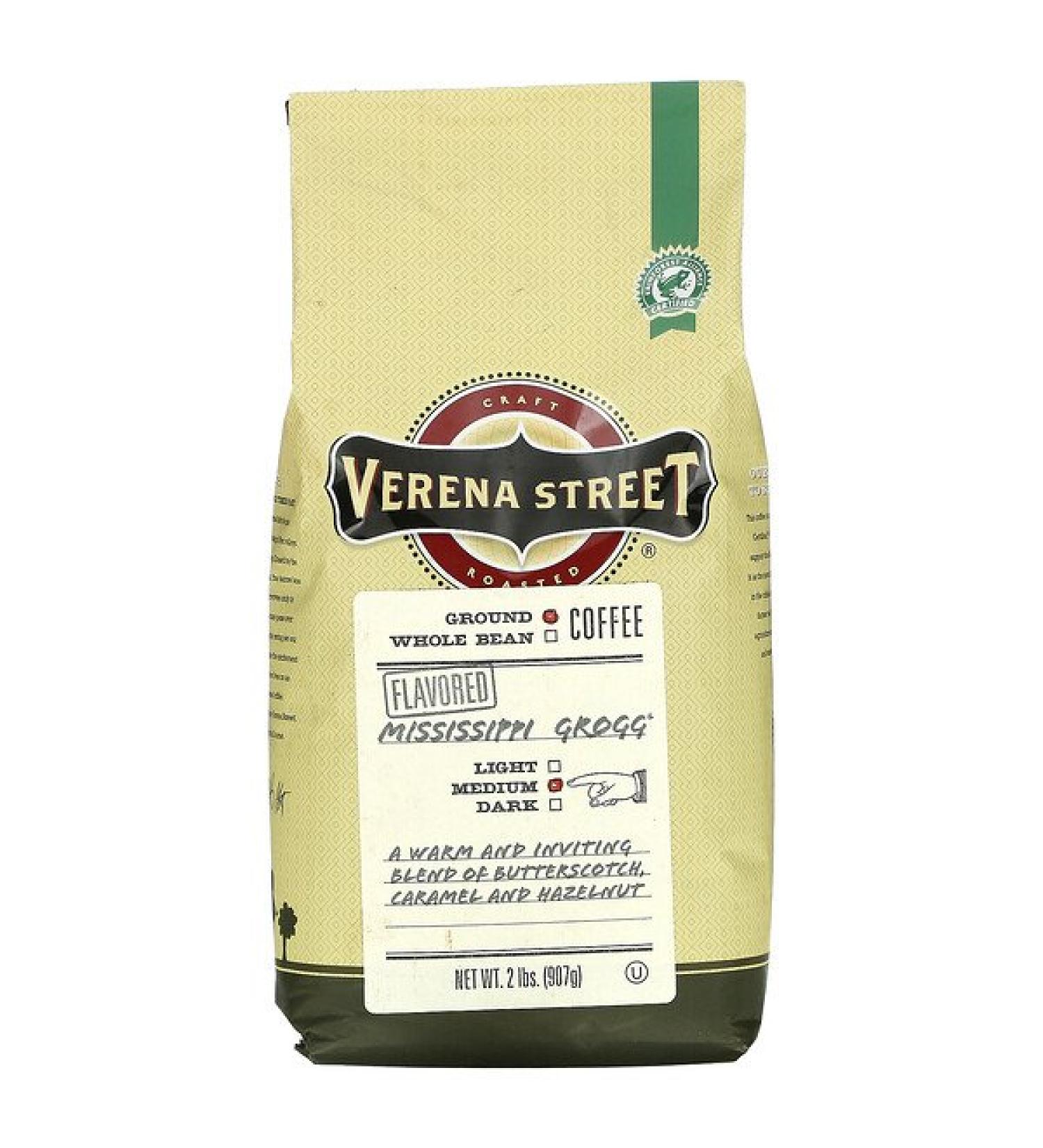Verena Street Mississippi Grogg Flavored Ground Coffee Medium Roast 2 lbs (907 g)