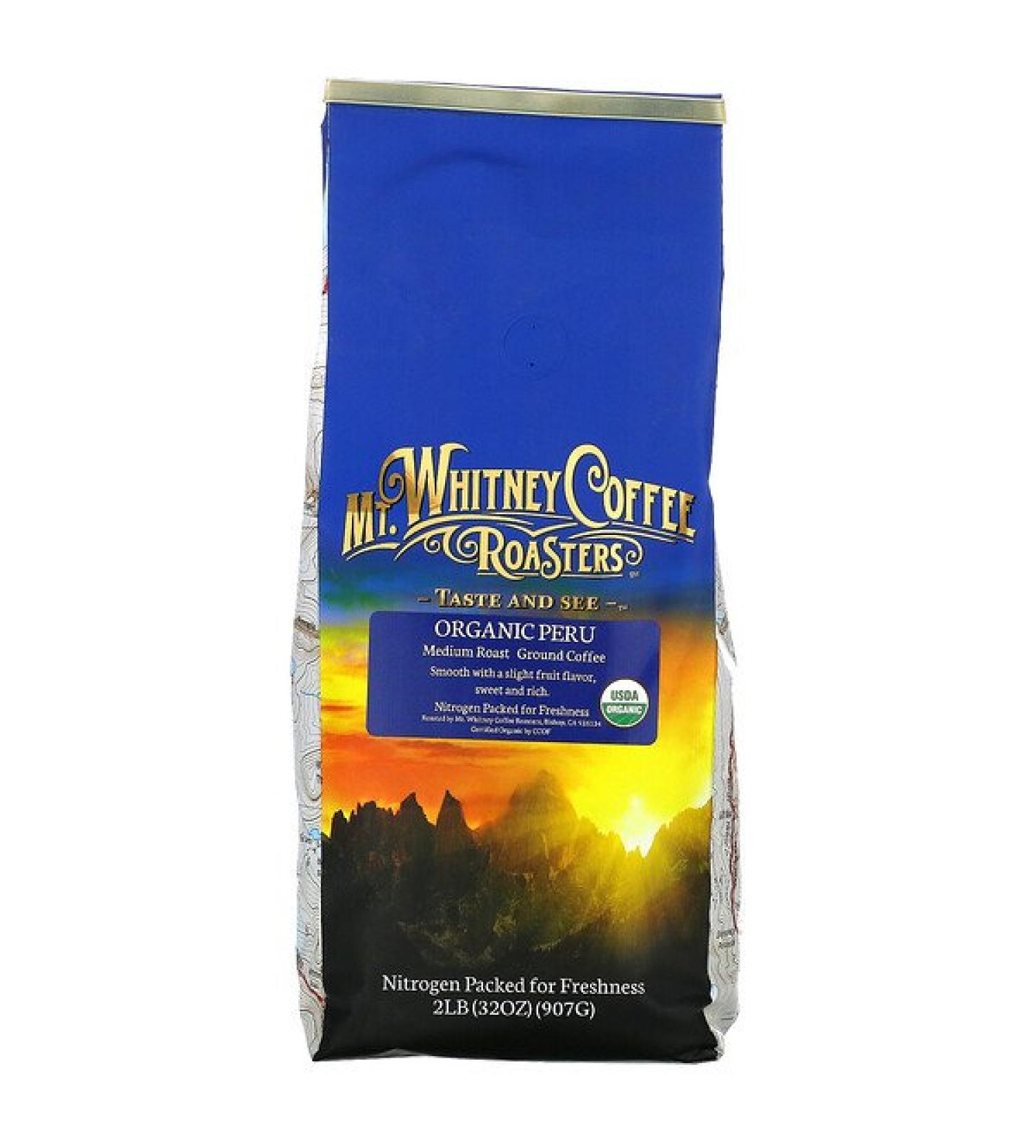 Mt. Whitney Coffee Roasters Organic Peru  Medium Roast Ground Coffee 32 oz (907 g)