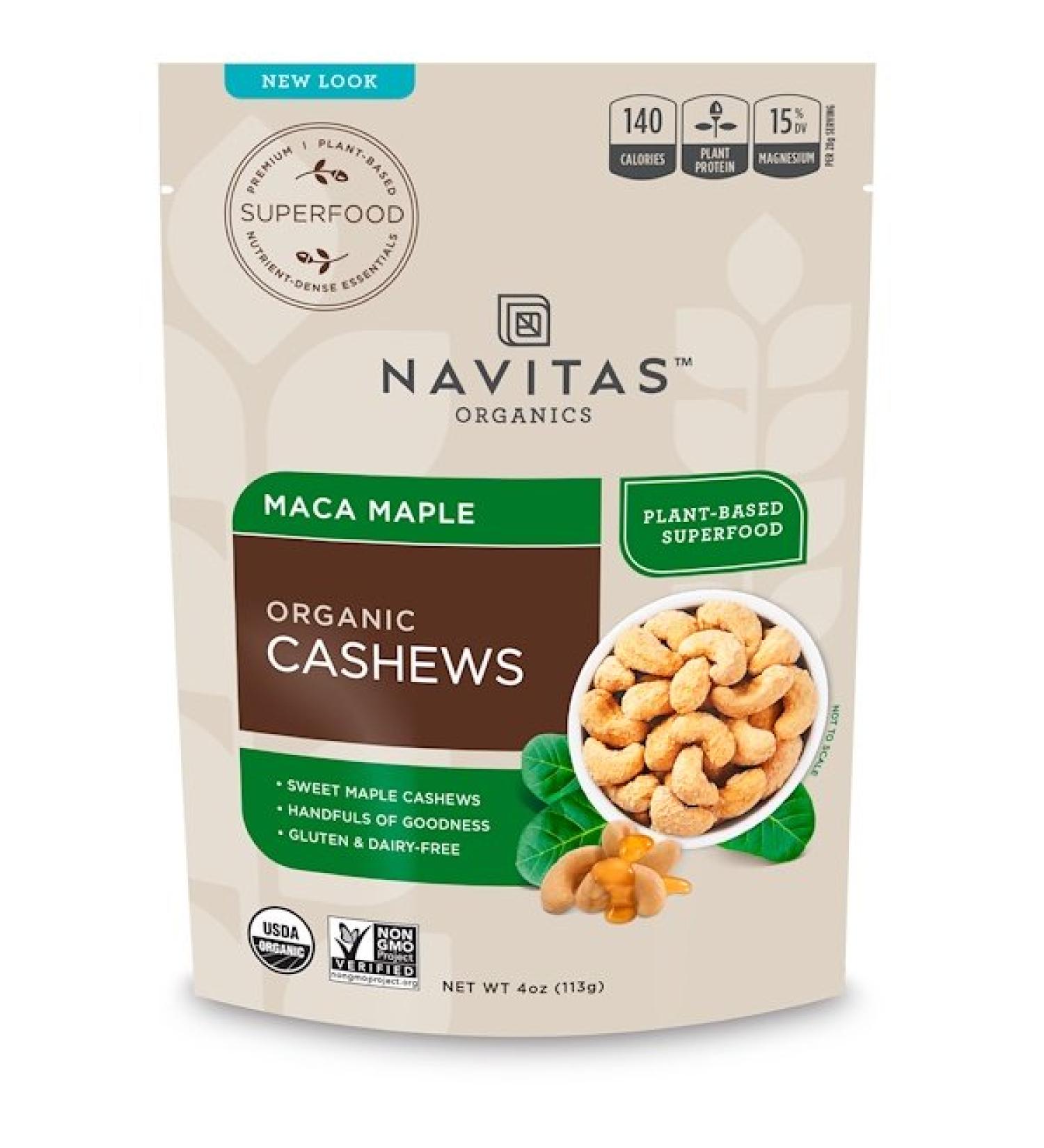 Navitas Organics Organic Cashews Maca Maple 4 oz (113 g)