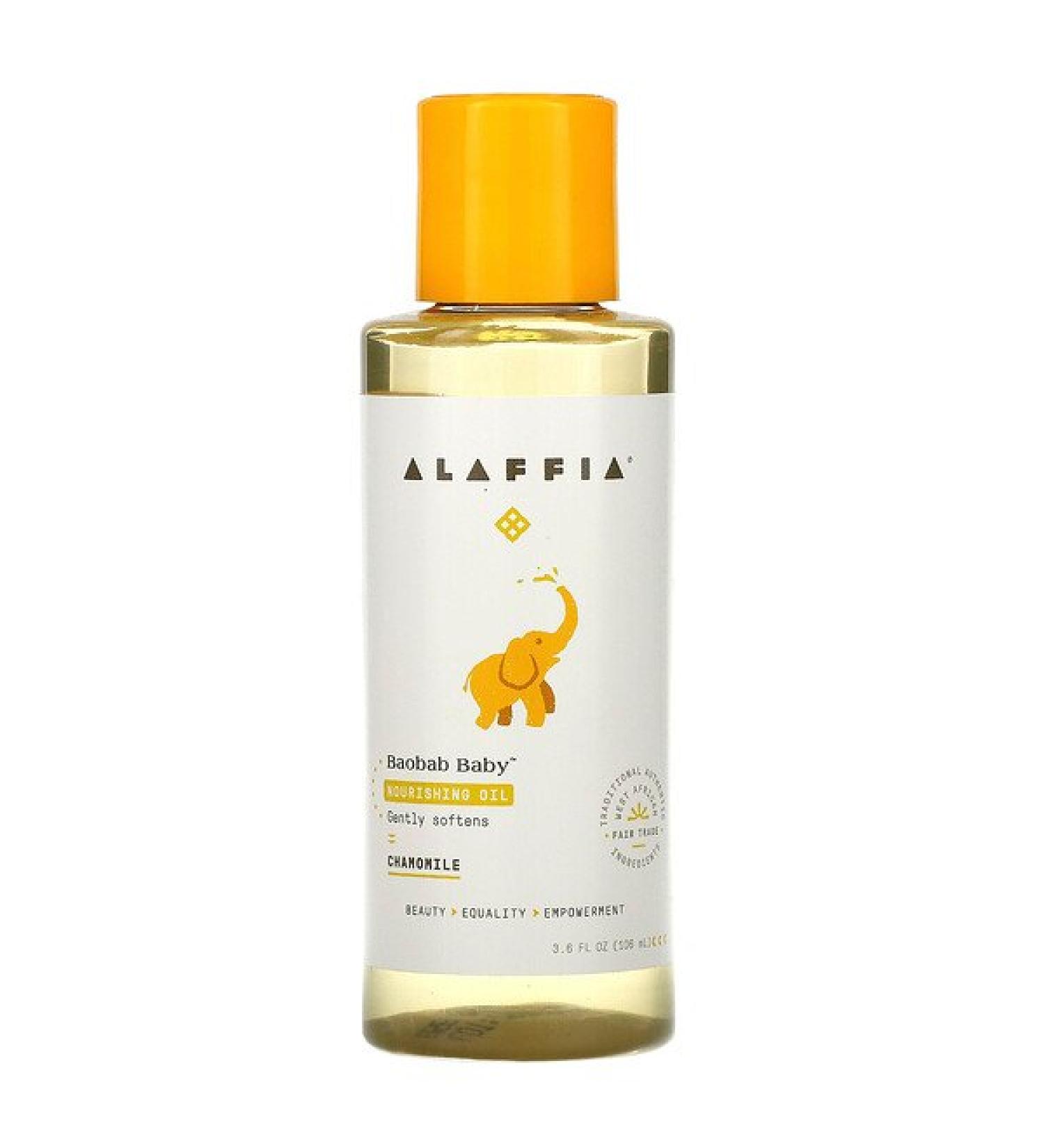 Alaffia Baobab Baby Nourishing Oil Chamomile 3.6 fl oz (106 ml)
