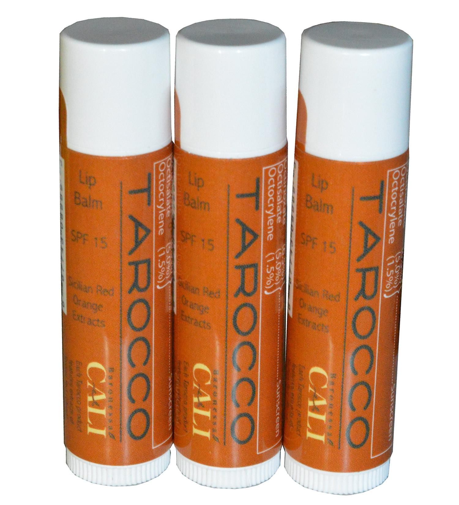Cali Baronessa Tarocco Sicilian Red Orange Nourishing Lip Balm - 3 Pack, 0.15 oz - Repairs and Nourishes Lips - Buy Online on GoSupps.com