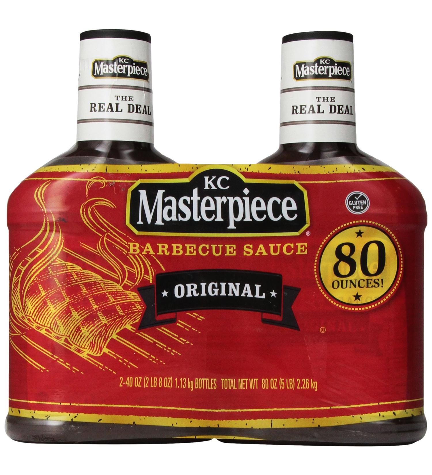 KC Masterpiece Original BBQ Sauce 80oz 2.5lb - Pack of 2 - Buy Online on GoSupps.com