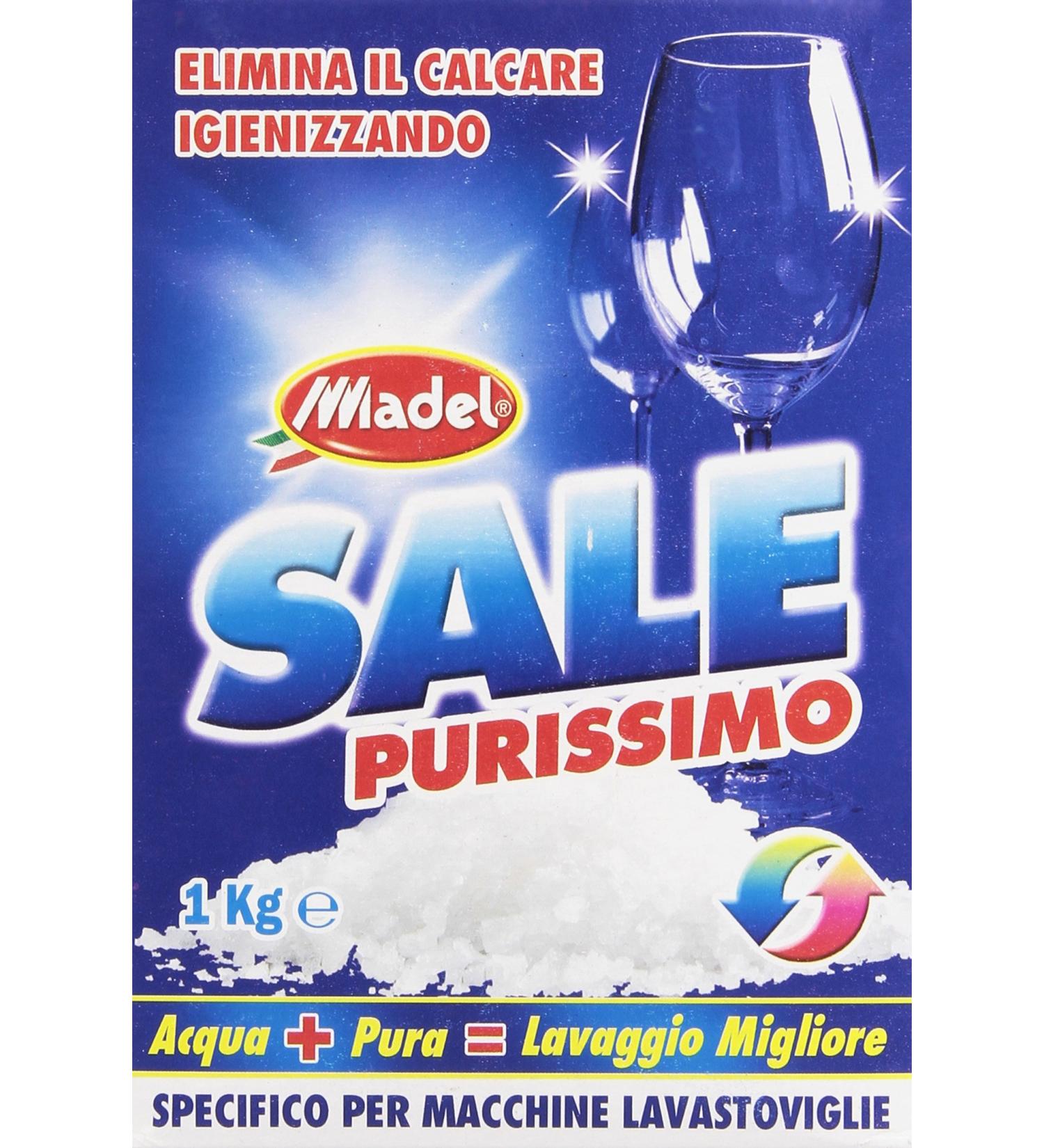 Salt Flawless Specific Salt Granular Eliminates Limescale igienizzando for Machines Dishwasher 4 Pieces of 1 kg 4 kg  - Buy Online on GoSupps.com