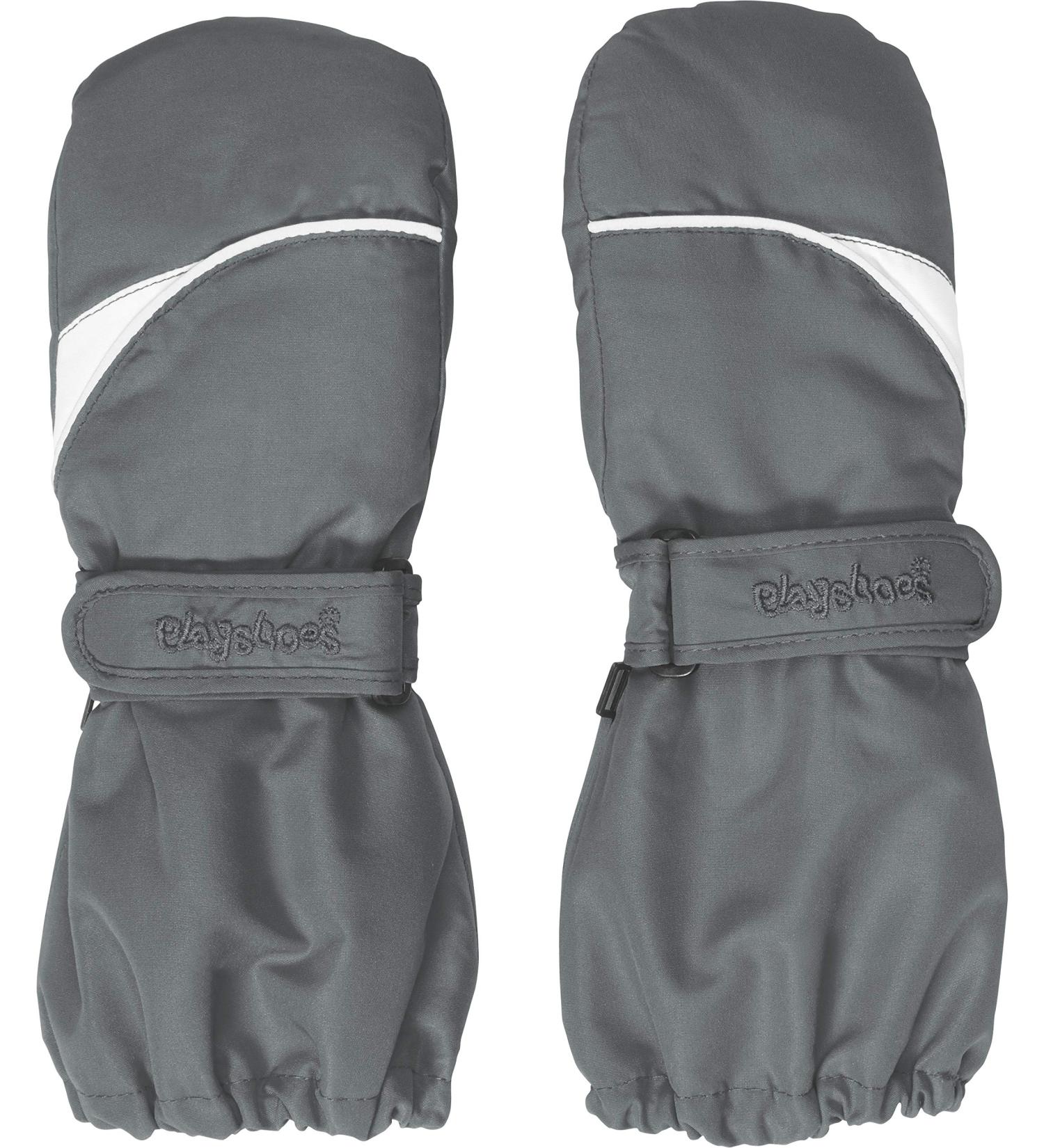 Playshoes Unisex Children's Mitten Gloves - Grey | Warm & Cozy for Ages 1-2 | International Shipping - Buy Online on GoSupps.com