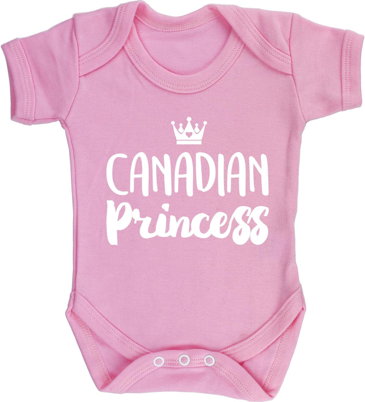Hippowarehouse Canadian Princess Baby Vest Bodysuit - Short Sleeve for Boys and Girls - Buy Online on GoSupps.com